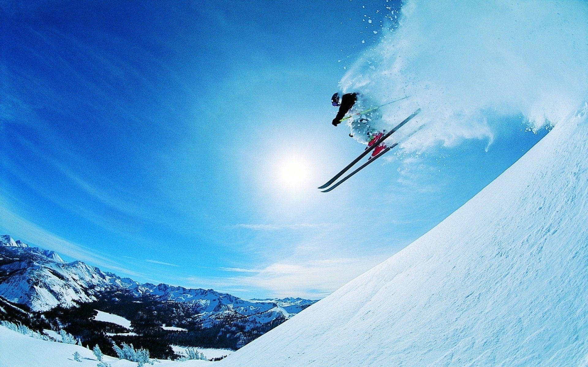 Sky, Jumping, Snow HD Wallpaper. Sports HD Wallpaper