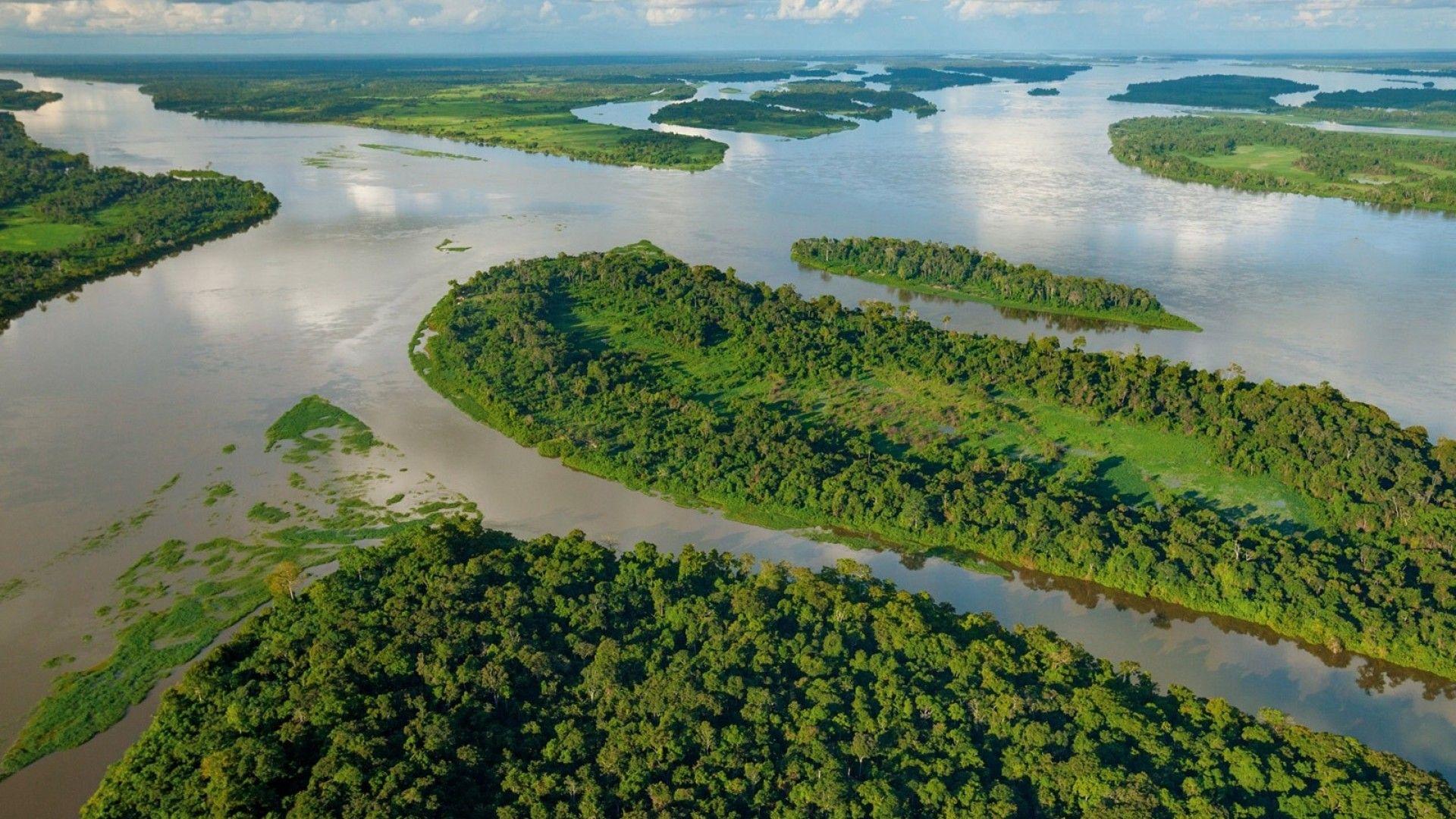 Simply: Africa Congo Congo River clouds green