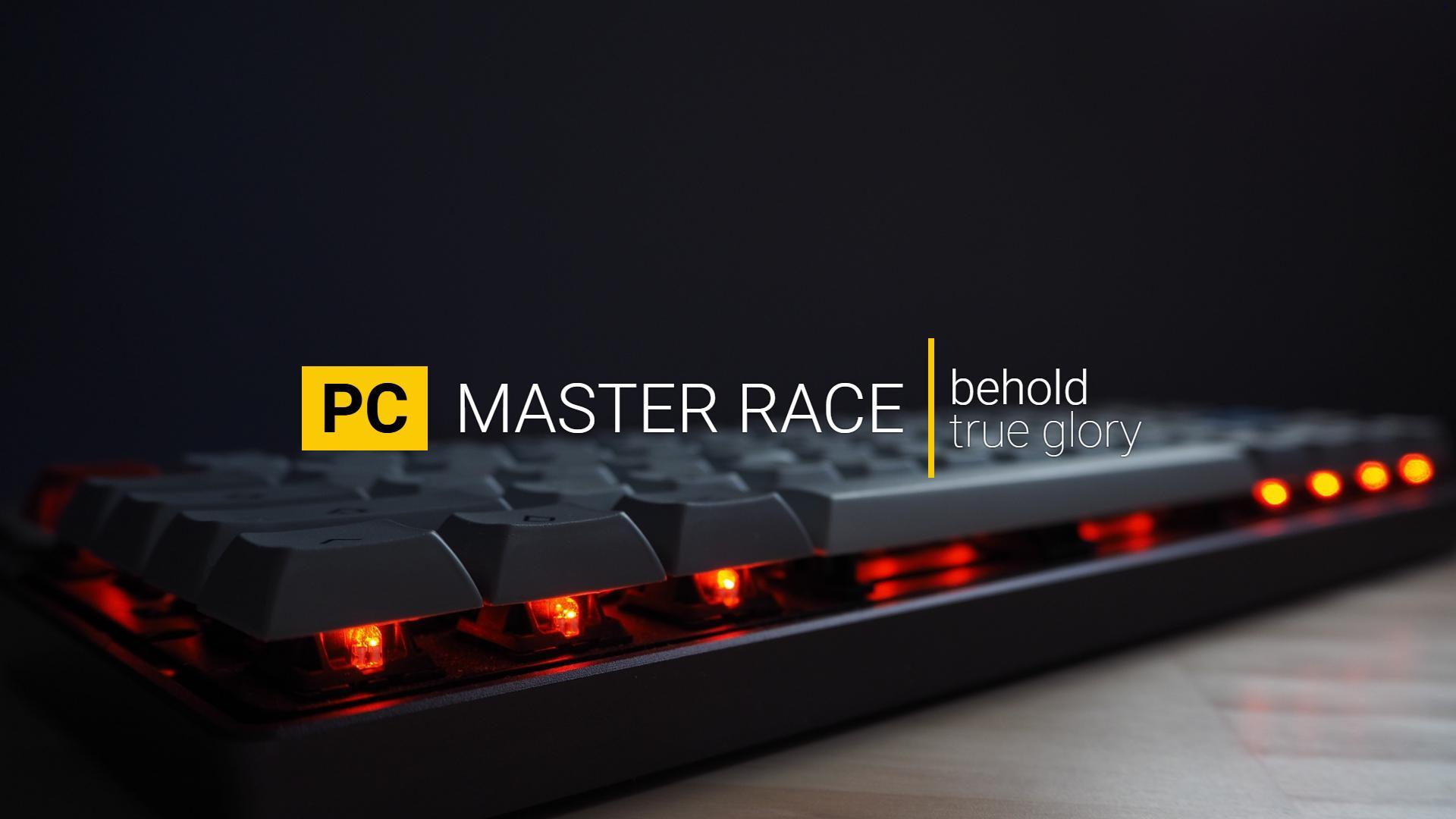 Wallpaper, PC Master Race, mechanical keyboard 1920x1080