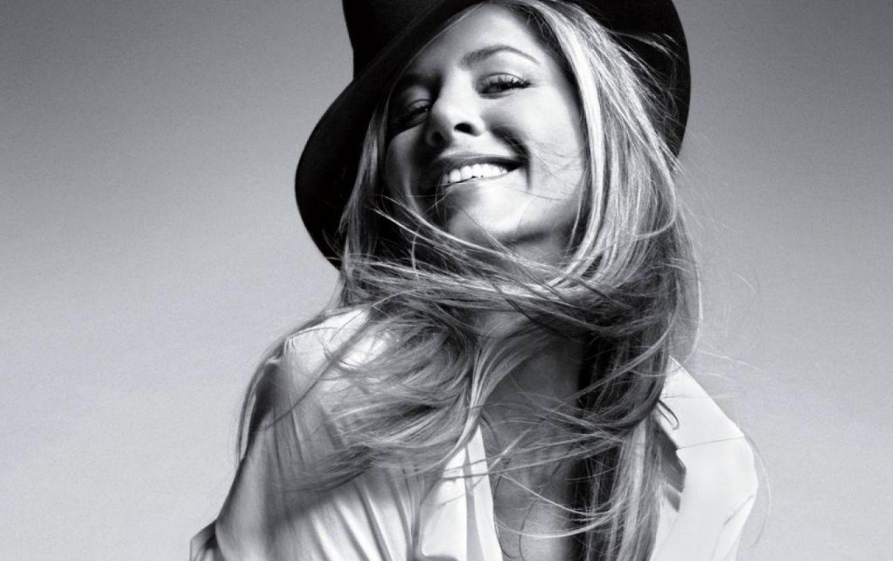 Jennifer Aniston Happy wallpaper. Jennifer Aniston Happy stock