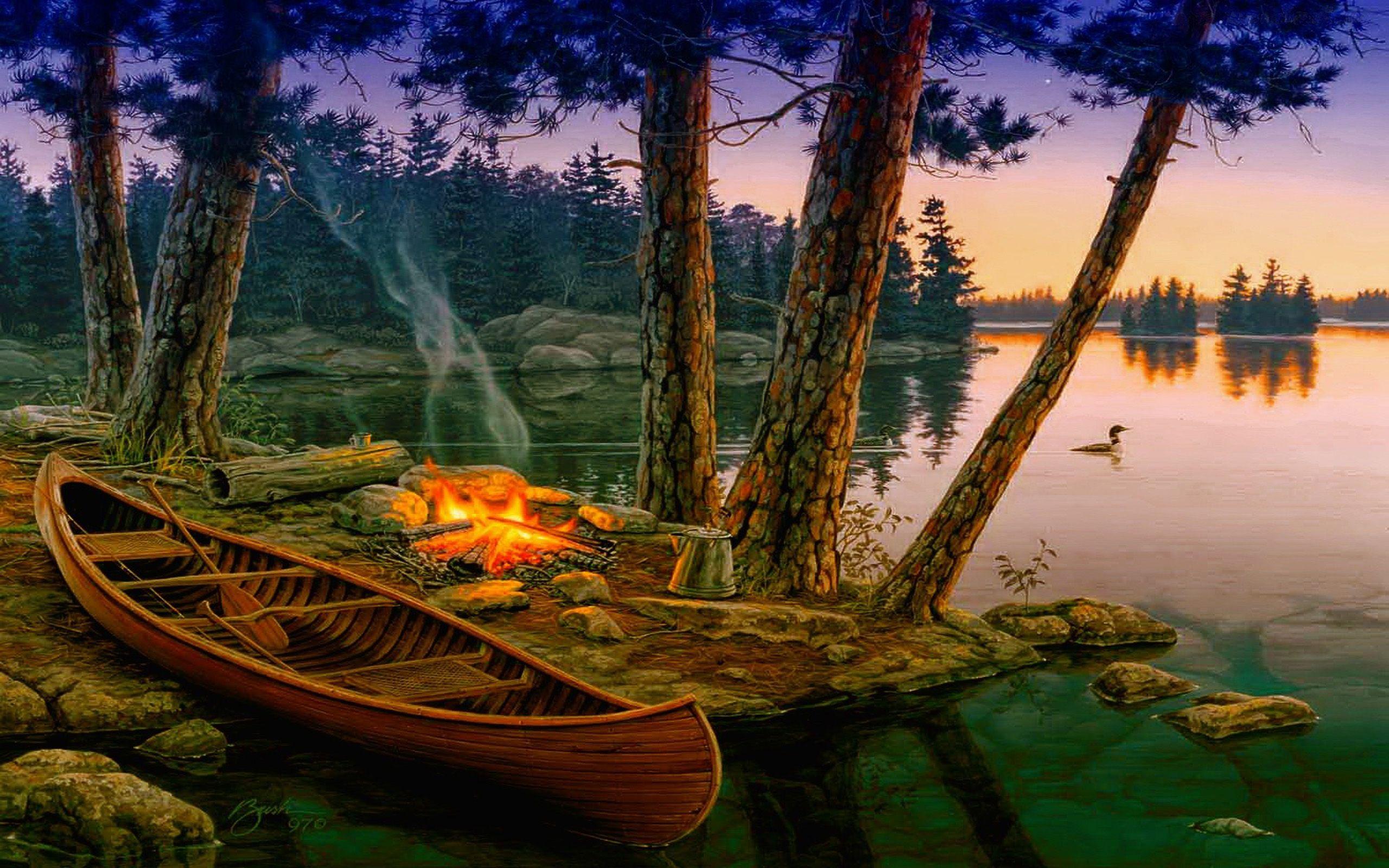 Canoe Wallpapers - Wallpaper Cave