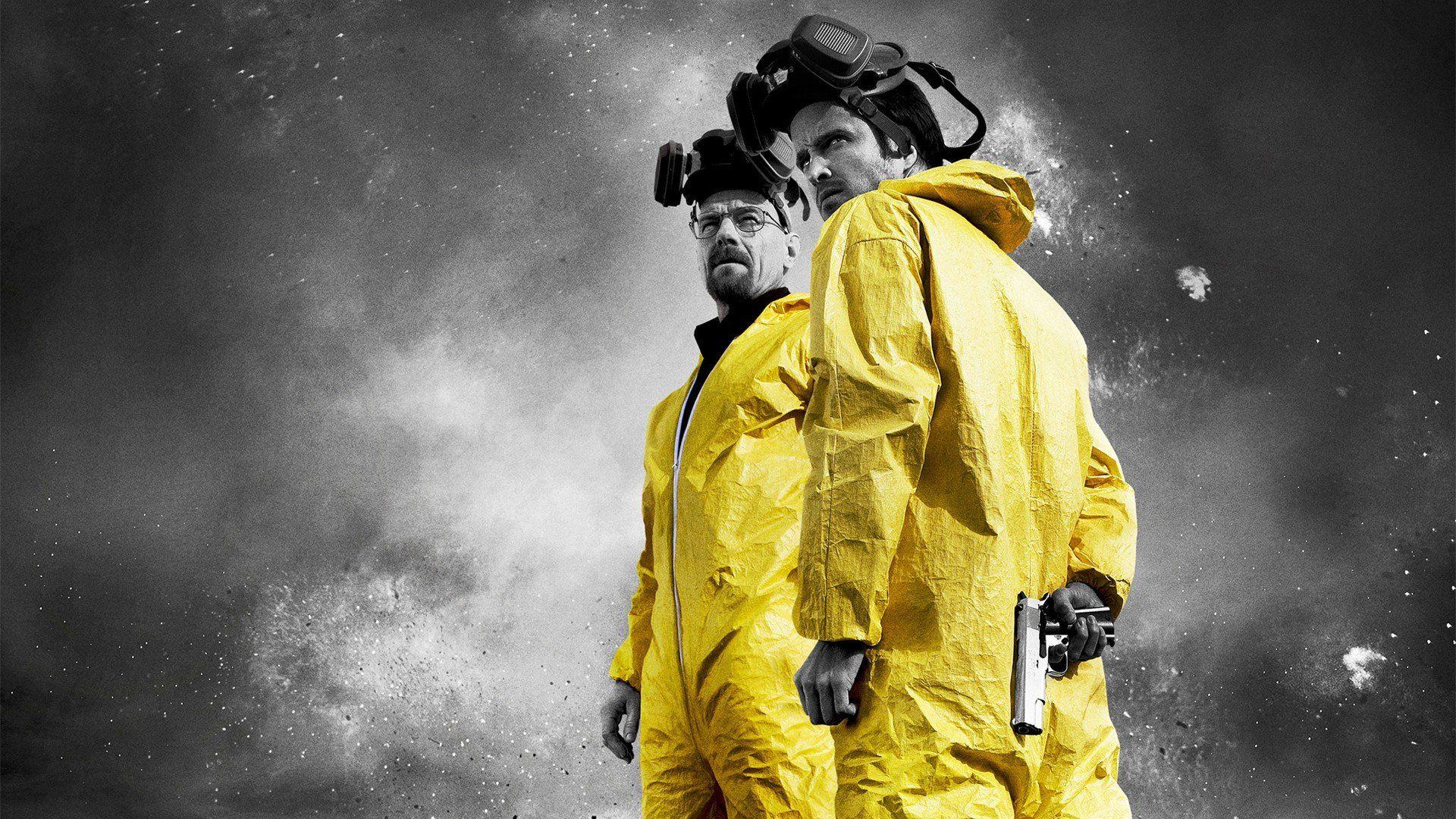 Breaking Bad, Selective coloring, Gas masks, Walter White, Jesse