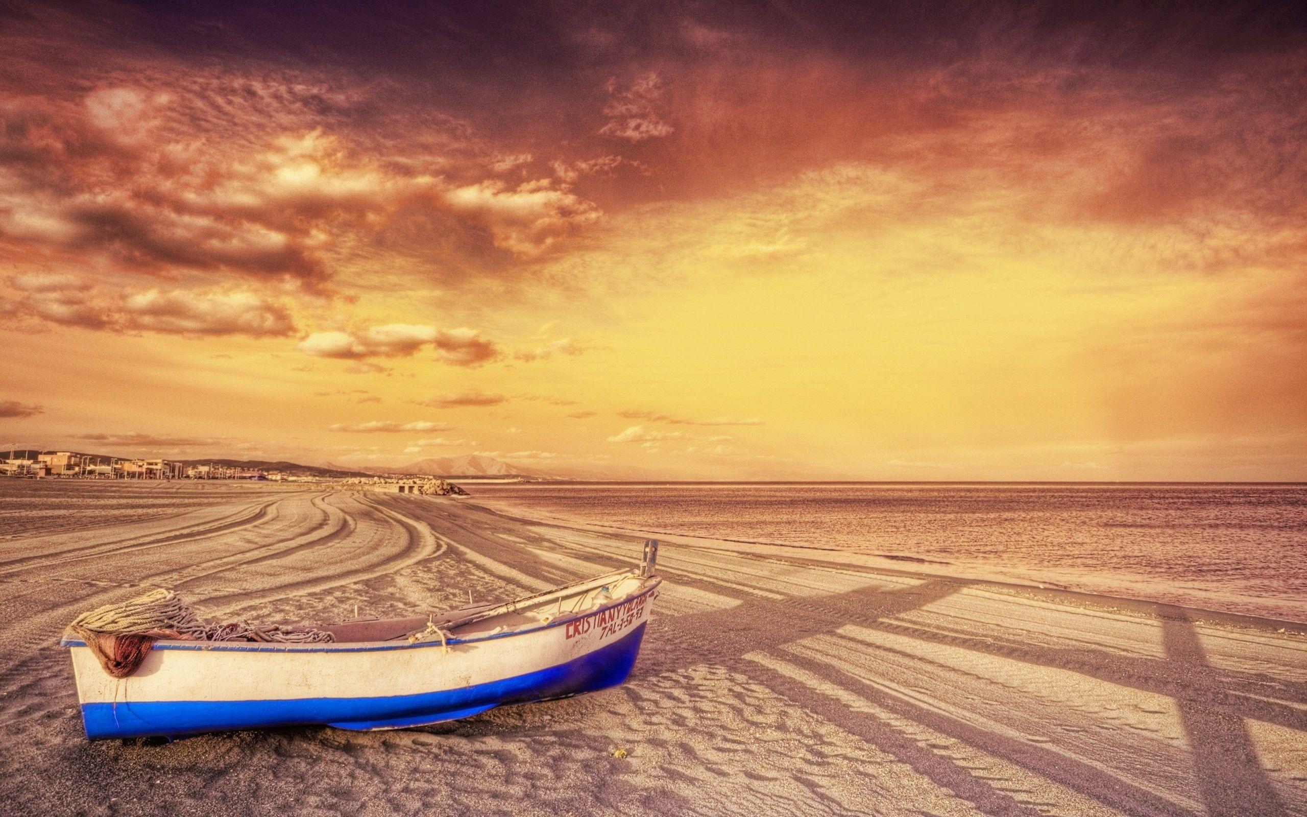 Beach canoe 2560x1600 wallpaper Sports Canoeing wallpaper