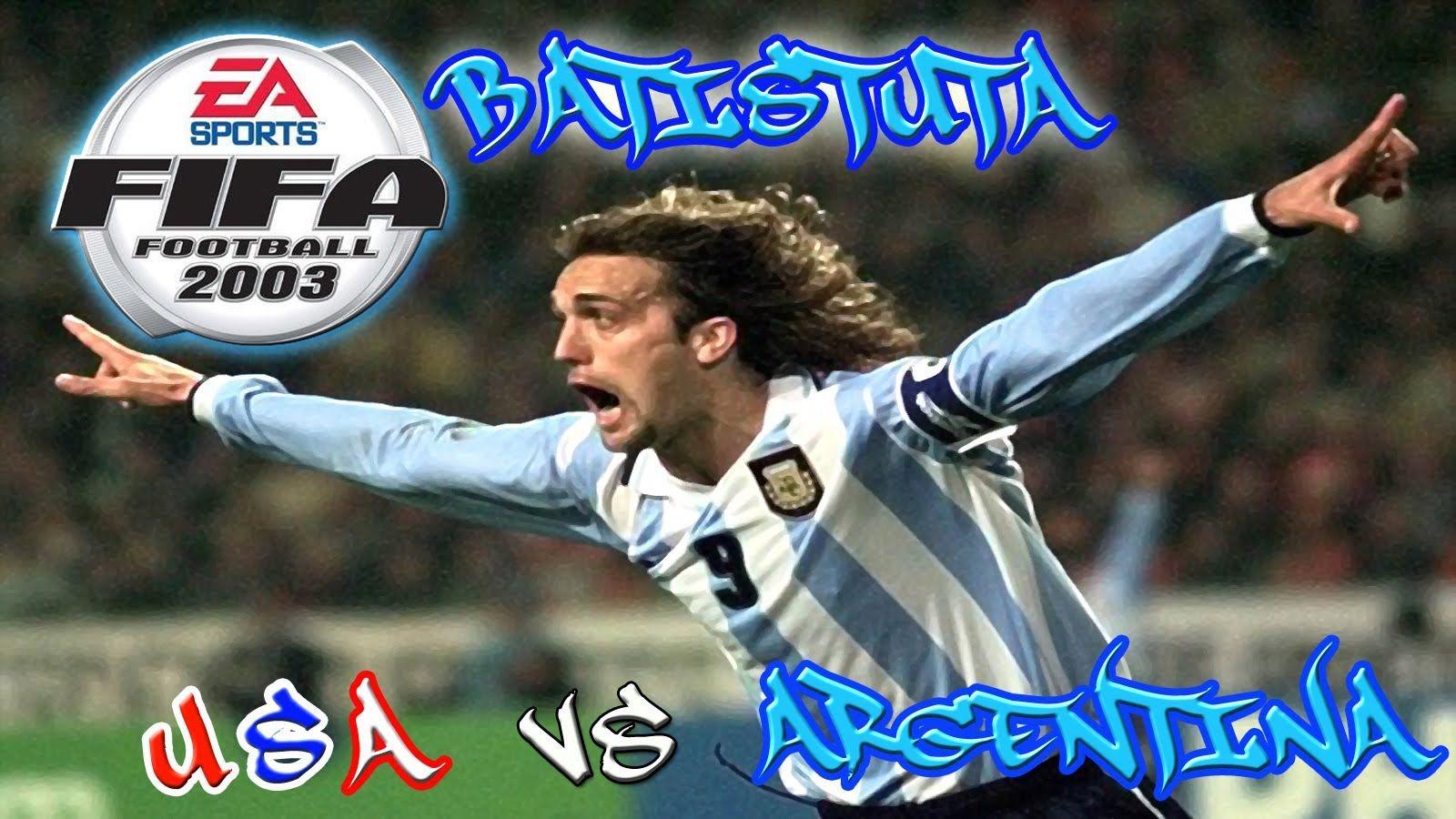 FIFA 2003 - (PS2) vs ARGENTINA. Help me Batistuta got me