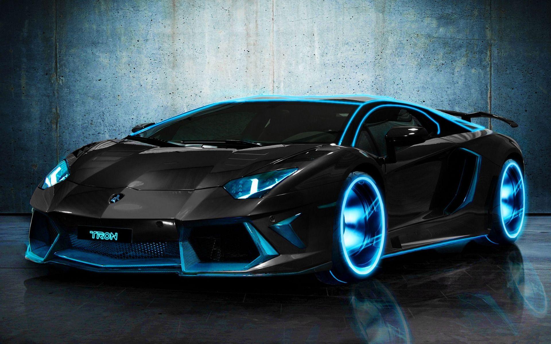 Black Blue Lamborghini Wallpaper