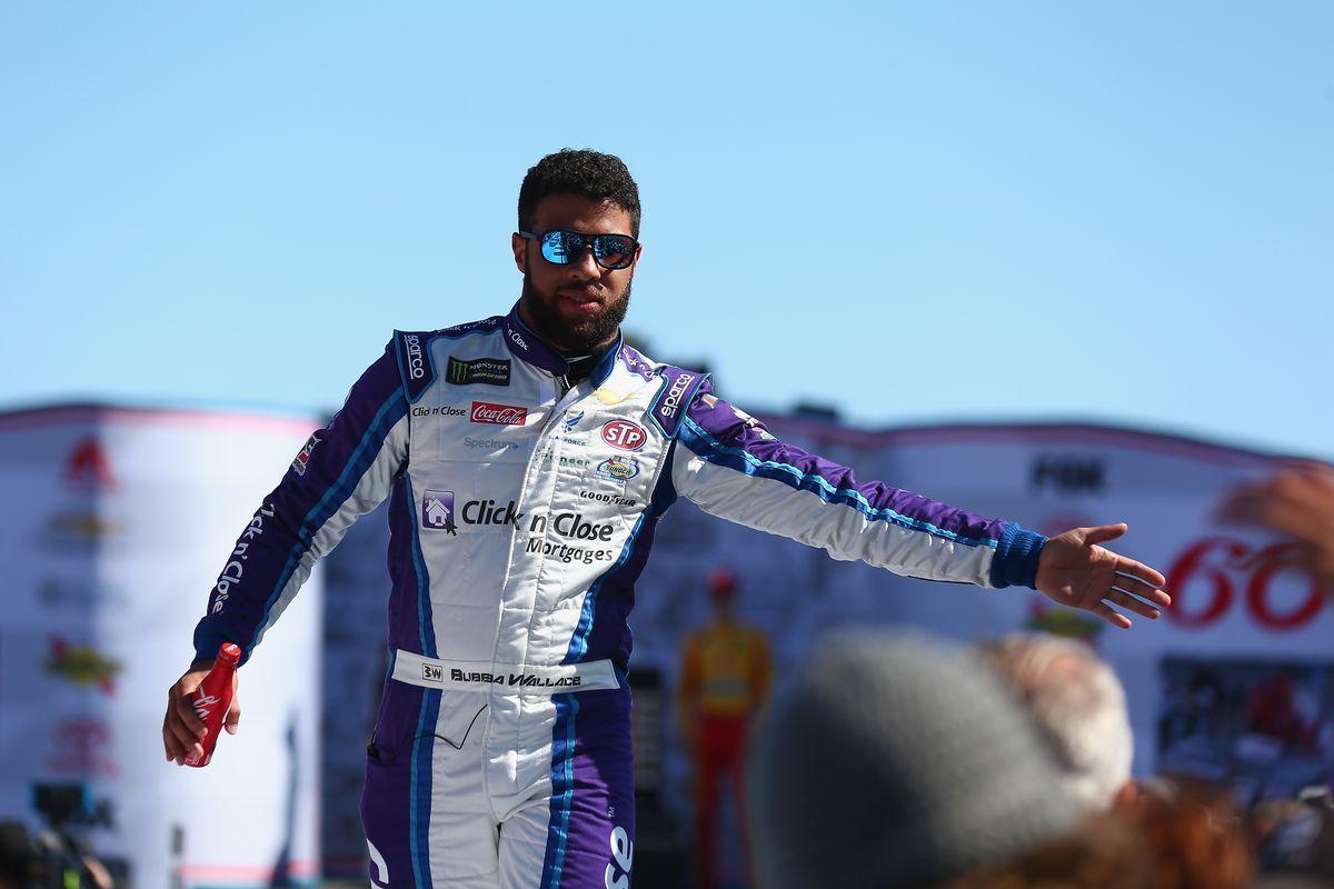 Emotional Darrell Wallace Jr. breaks down after finishing 2nd