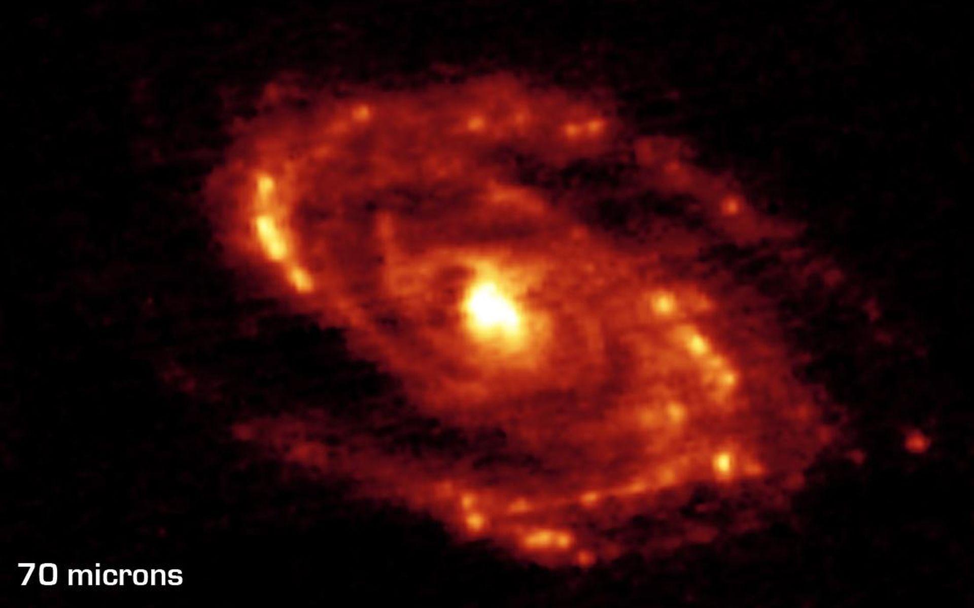 Space Image. Long Wavelength Infrared Views Of Messier 81