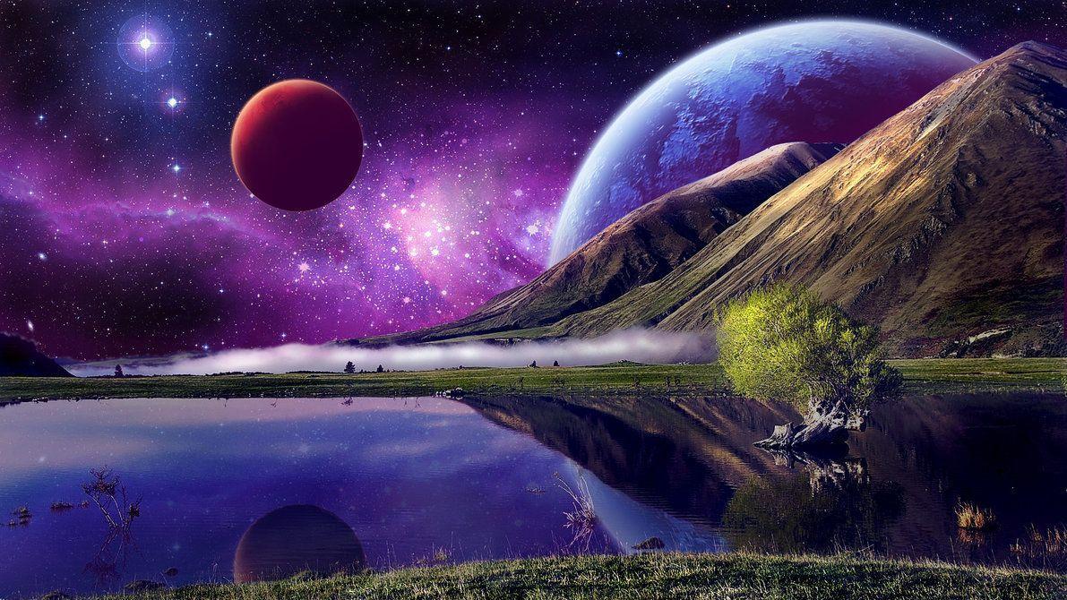 Space Desktop Background HD Wide. Download Wallpaper