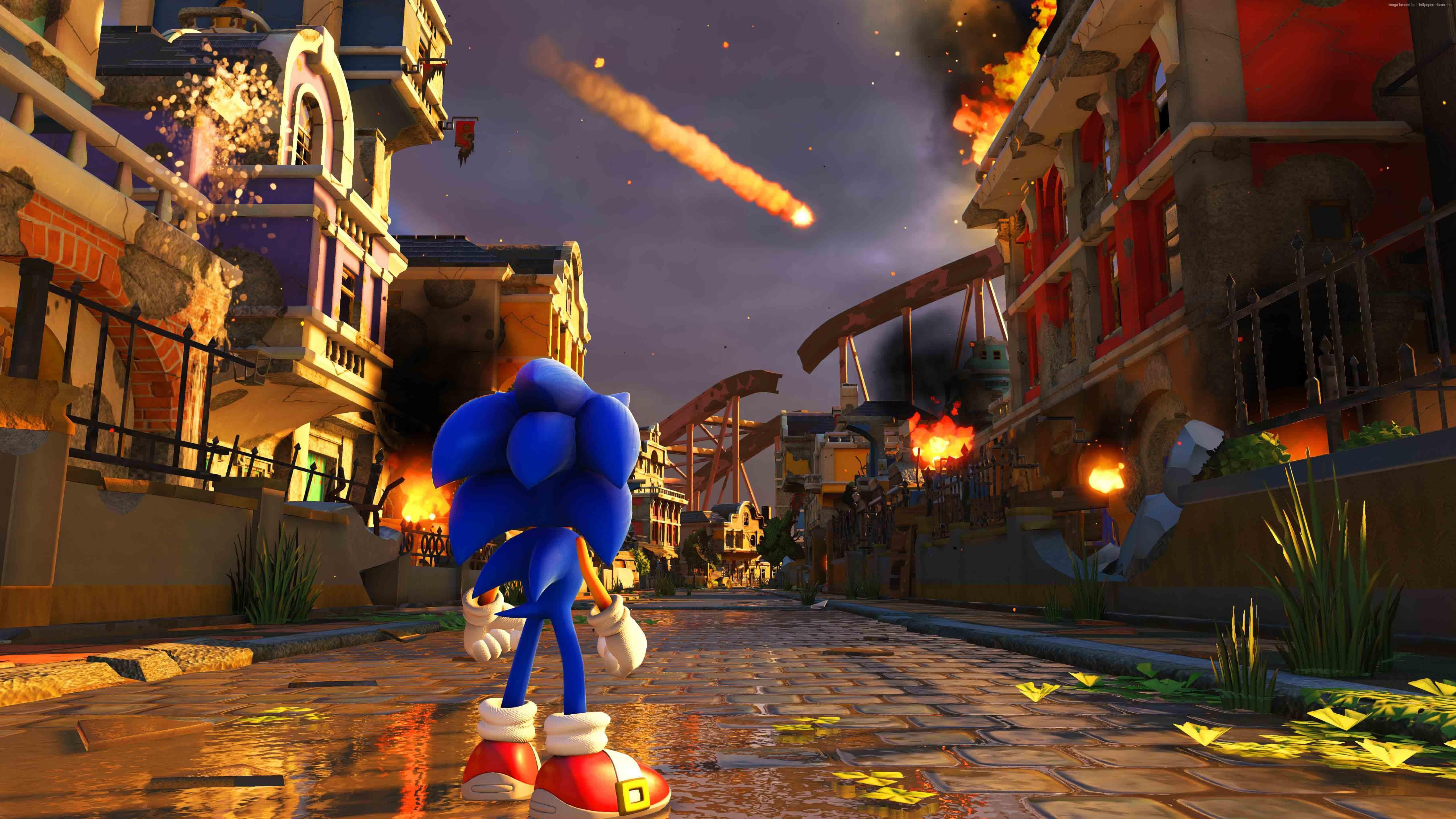 Wallpaper Sonic Forces, 4k, E3 screenshot, Games