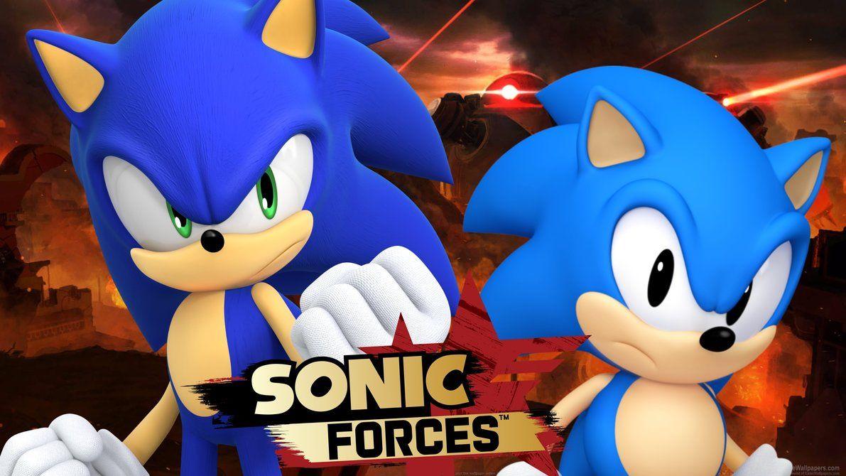 Sonic Forces Wallpaper (Sonic and Classic Sonic)