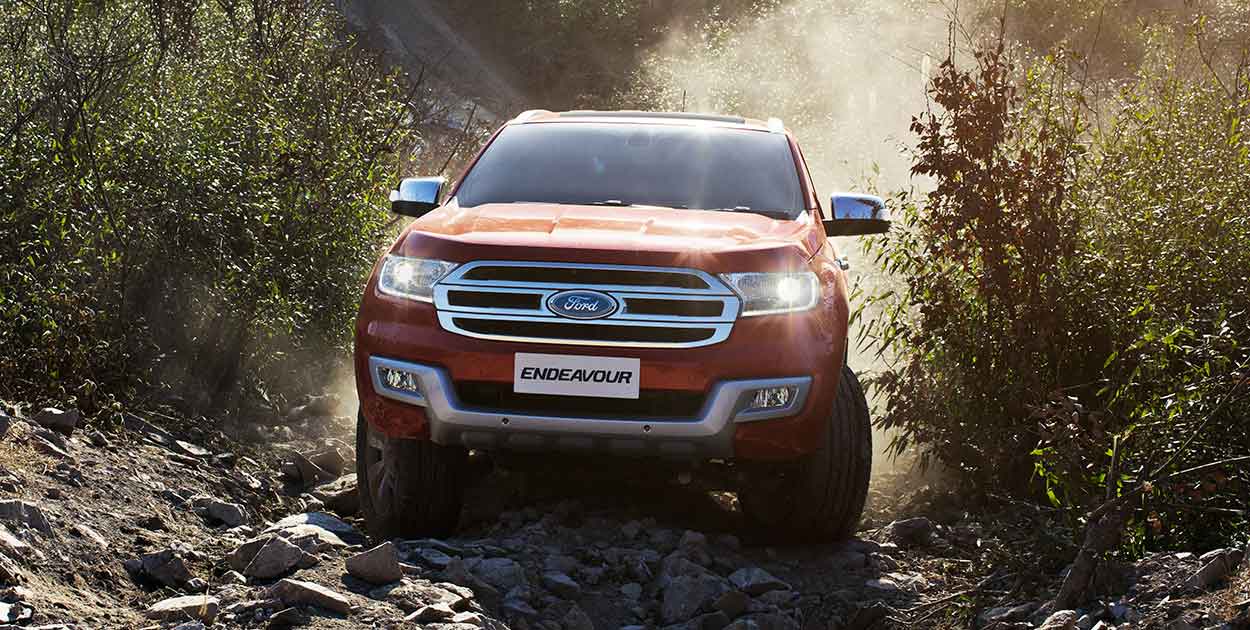 New 2016 Ford Endeavour Front End India