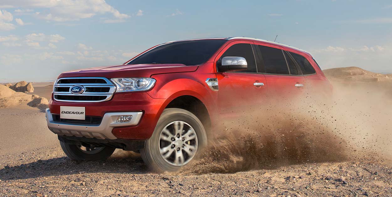 Ford Endeavour off road red color 4k HD wallpaper