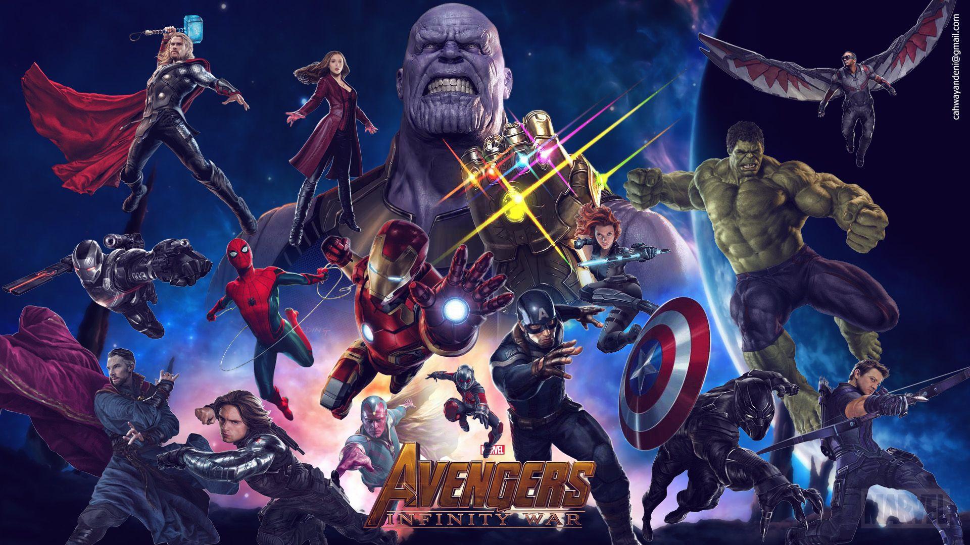 Wallpaper Avengers Infinity War 2018 Movie Superheroes
