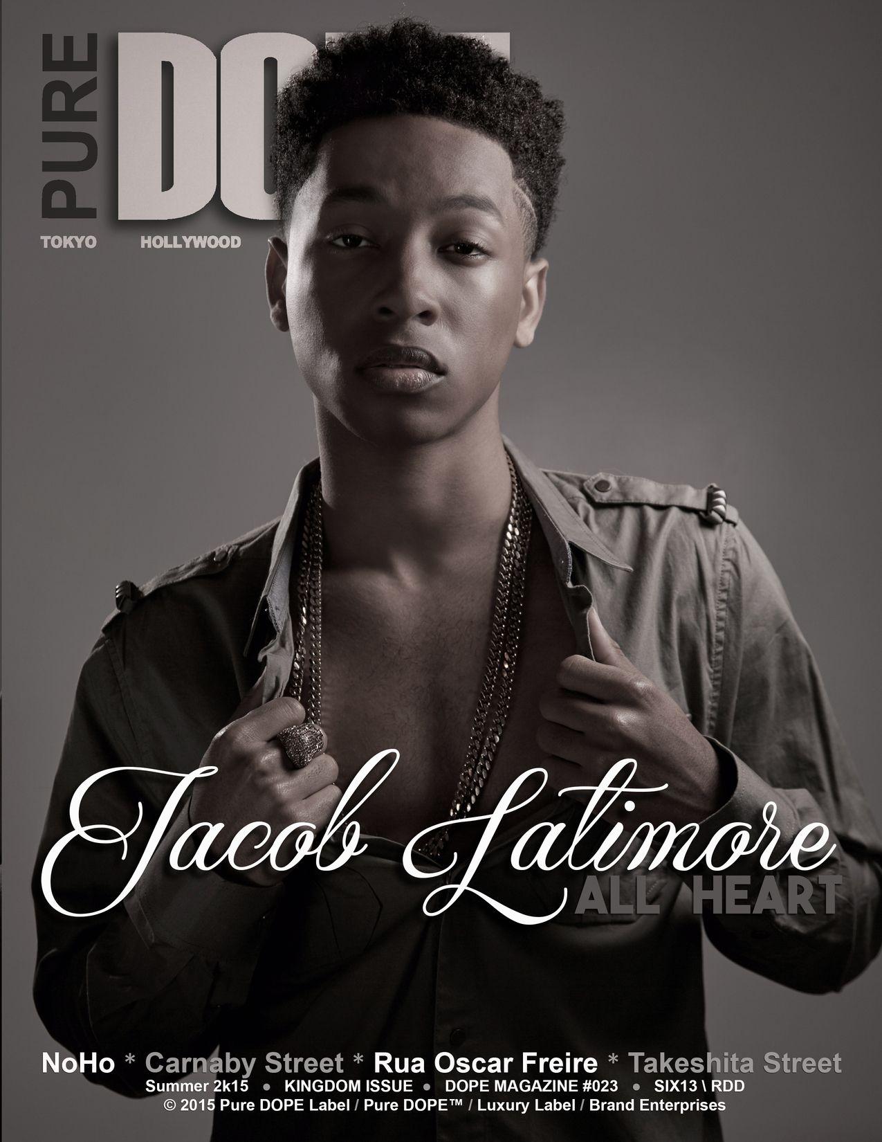 Actor Singer Jacob Latimore Covers Pure DOPE Magazine's Summer
