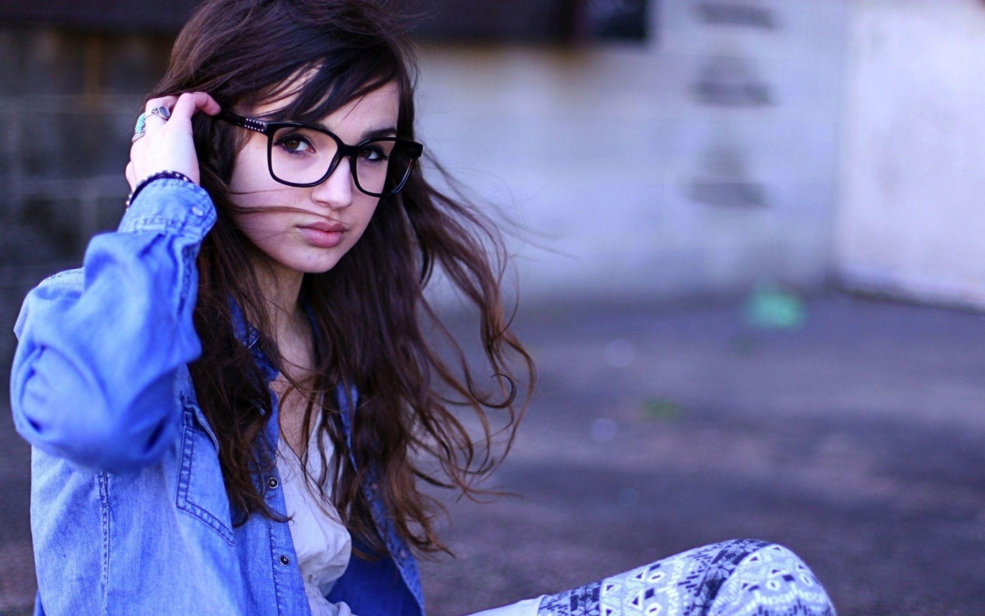 Beautiful Girl With Stylish Specs. Beautiful Image HD Picture