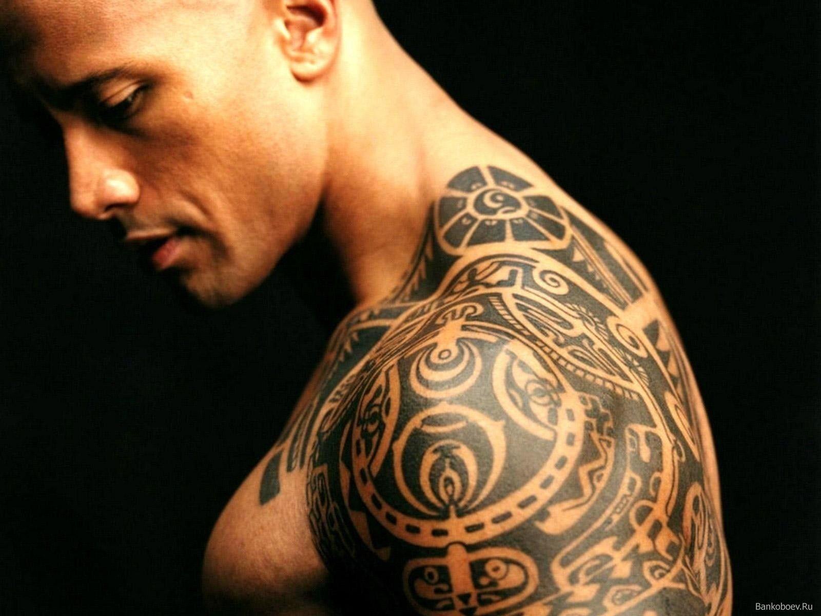 tattoos men the rock actors wwe world wrestling entertainment