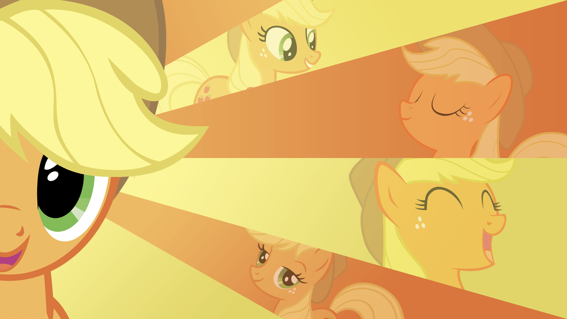 My Little Pony: Friendship is Magic Applejack Striped Wallpaper