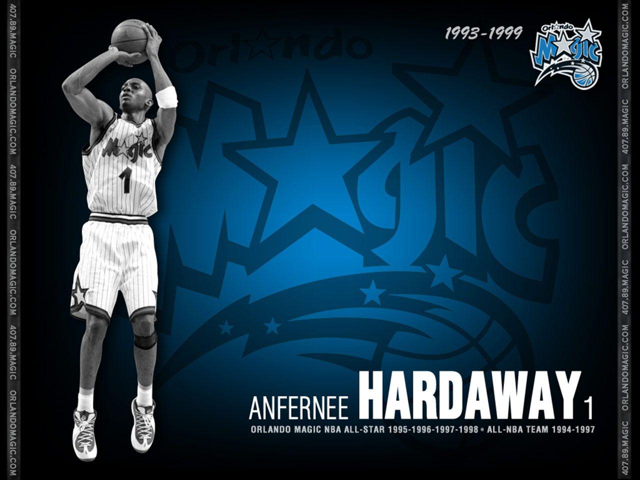 Anfernee Hardaway Orlando Magic Wallpaper. Basketball Wallpaper