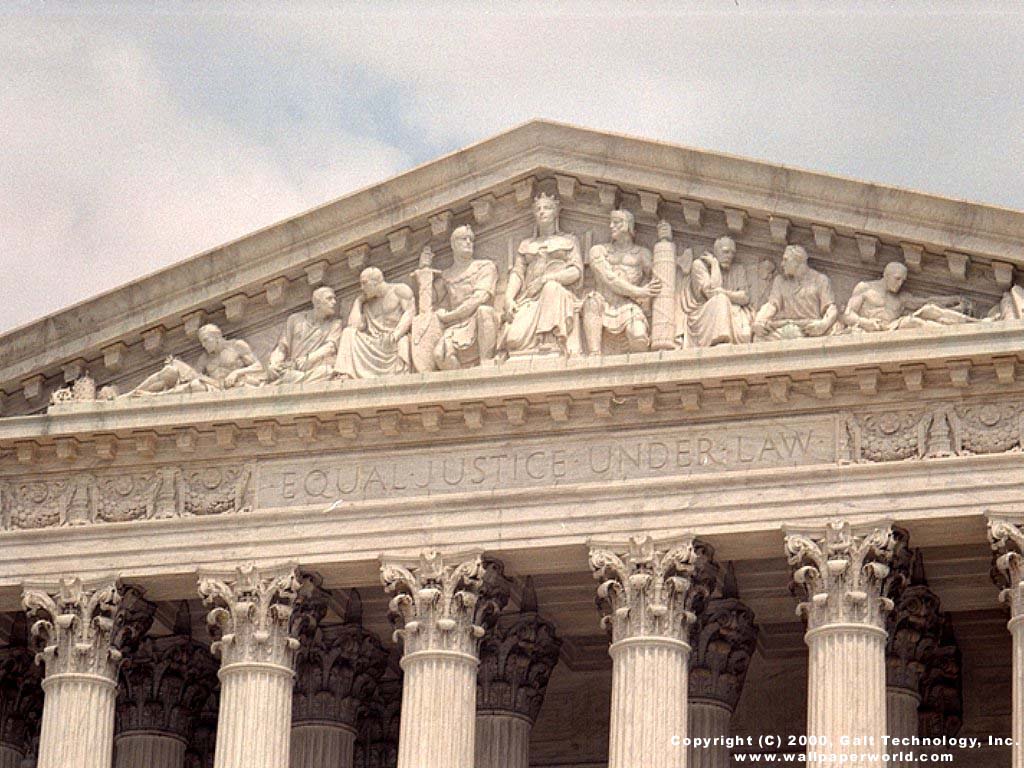 Visual Paradox 3D Wallpaper: 'Supreme Court' 1024x768