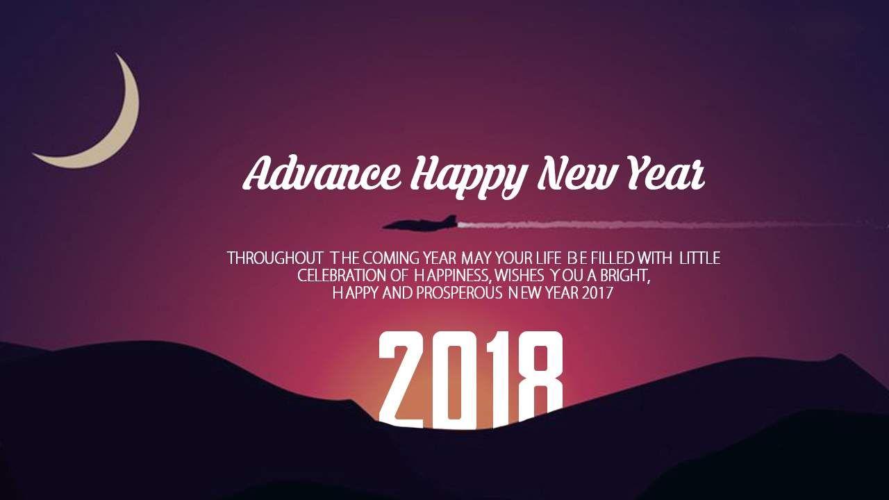 New Year 2018 Wishes Greetings Image for Whatsapp Twitter Facebook