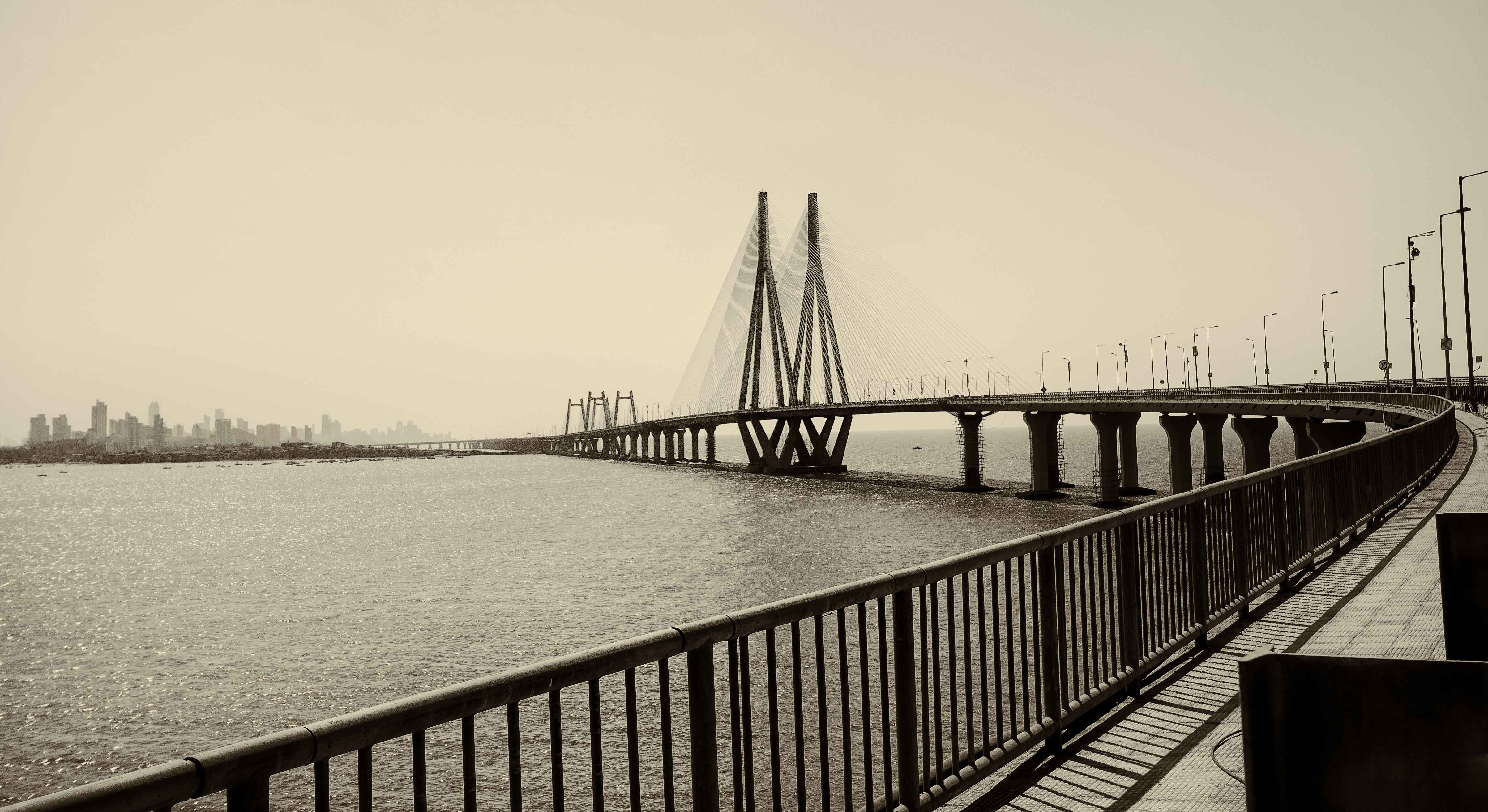The Bandra–Worli Sea Link at Mumbai. My favorite places