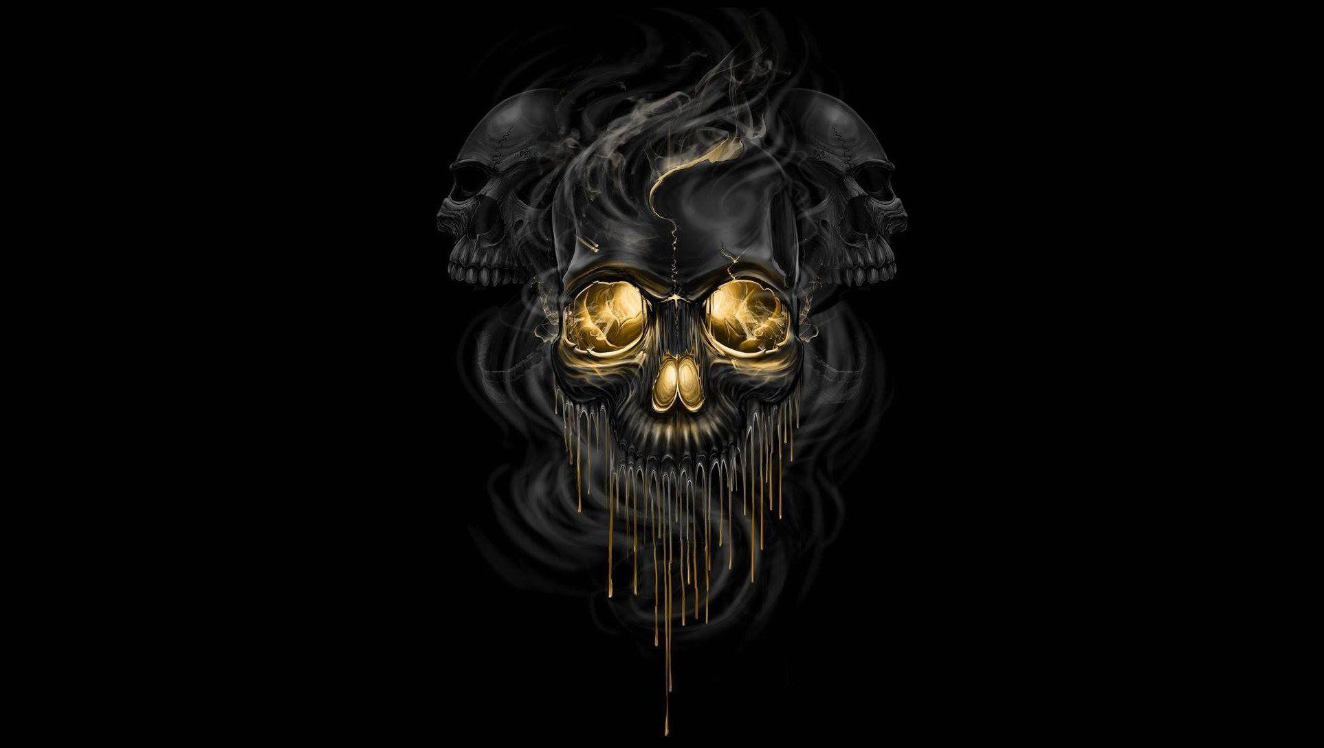 Smoking skull Wallpaper by CrazyMforiginal on DeviantArt