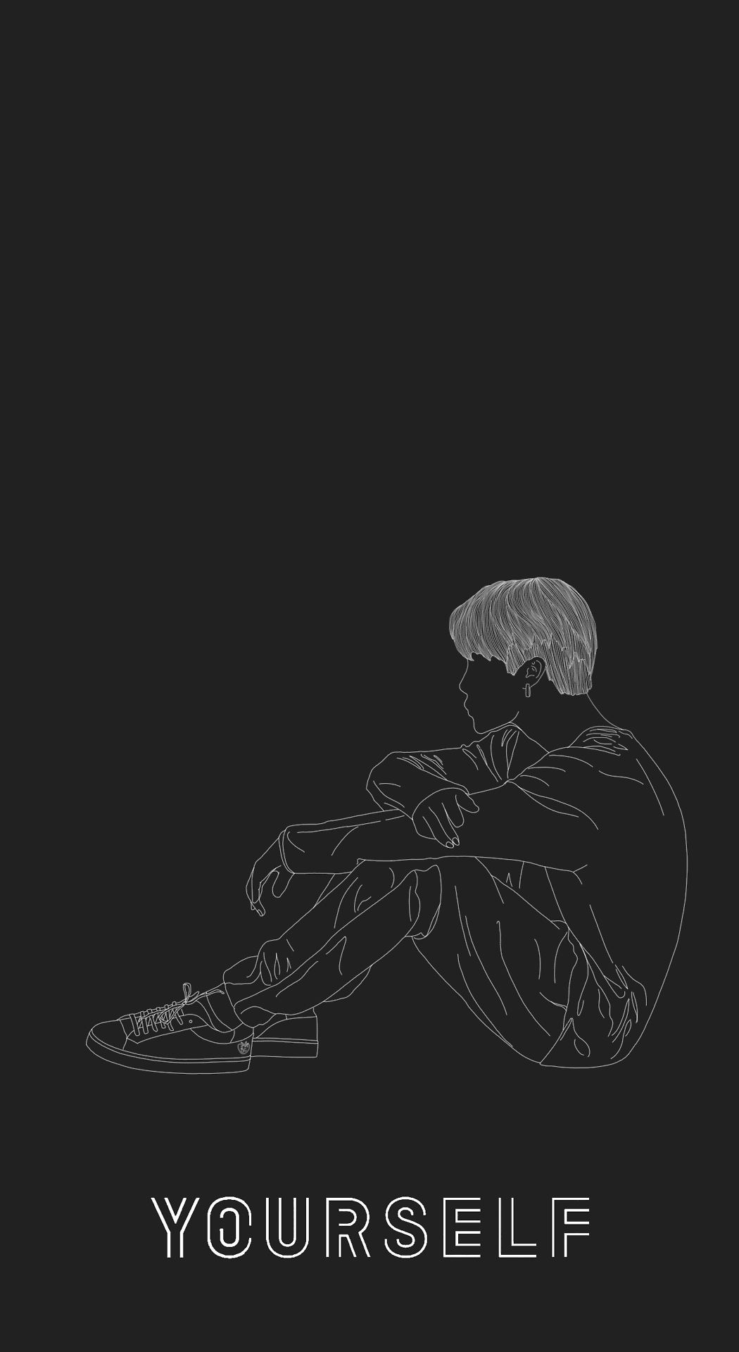 love yourself: hoseok x jimin lineart + minimalist