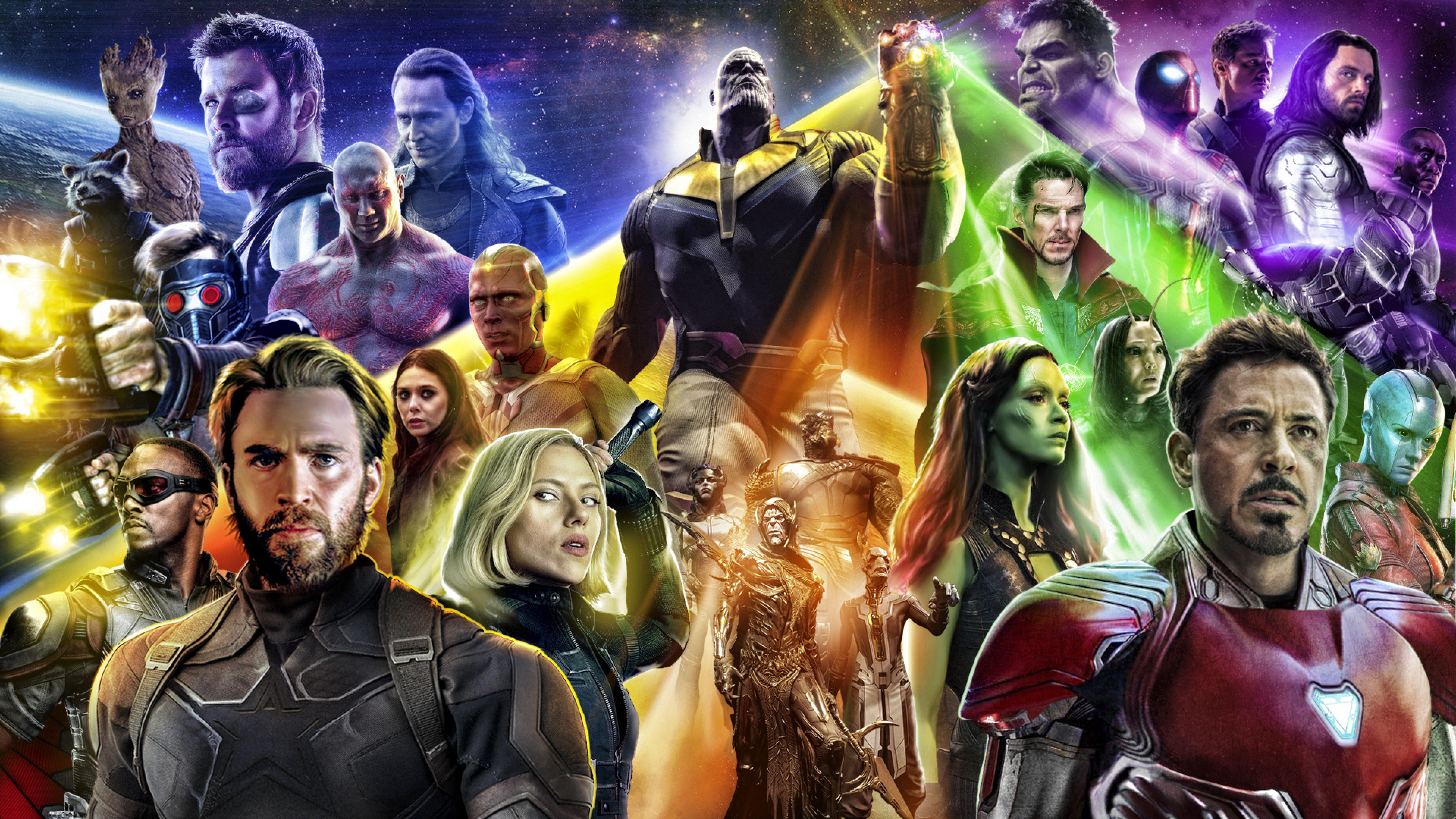 Download Avengers Infinty War 2018 Poster 7680x4320 Resolution, Full