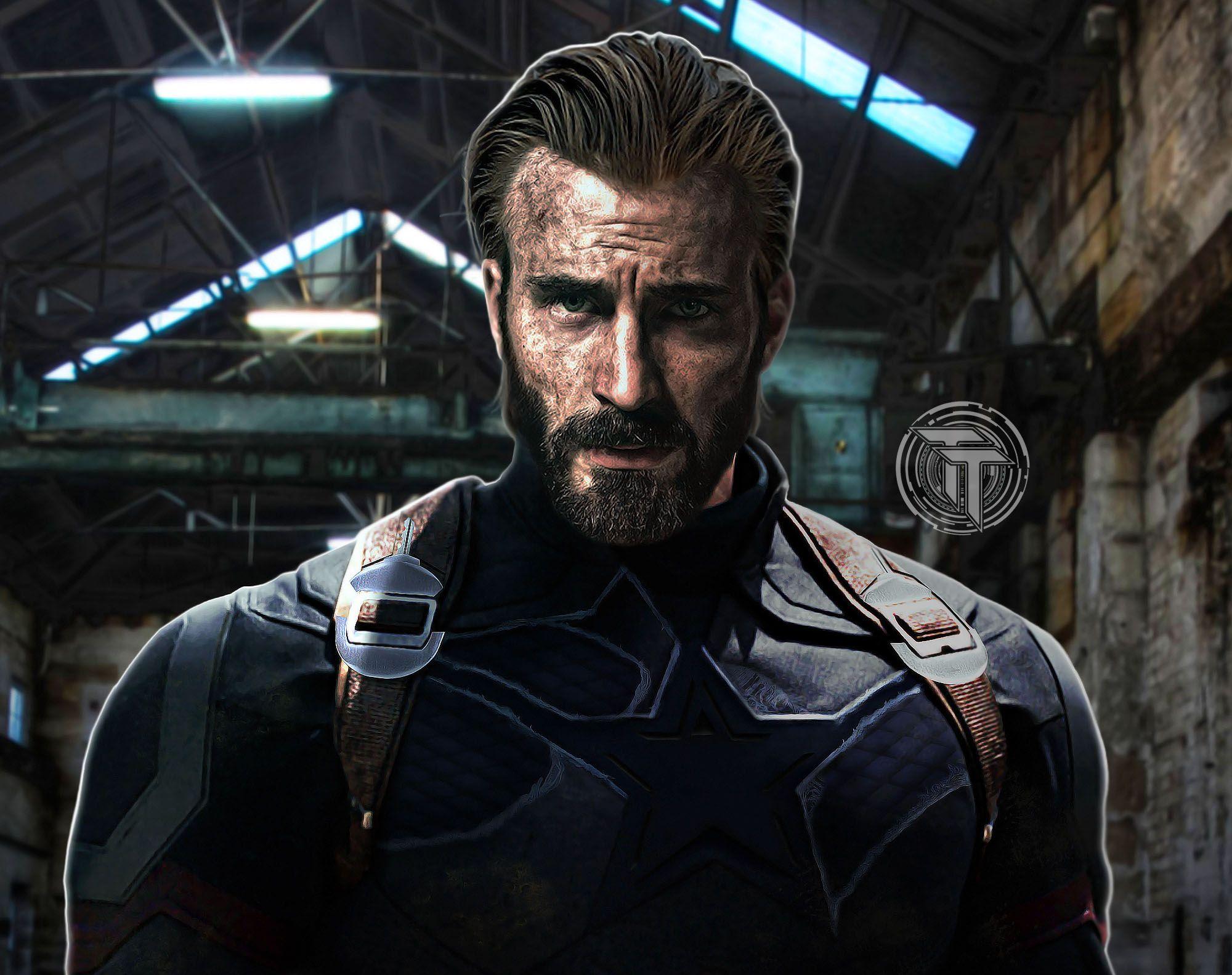 Wallpaper Captain America Beard Avengers Infinity War 2018