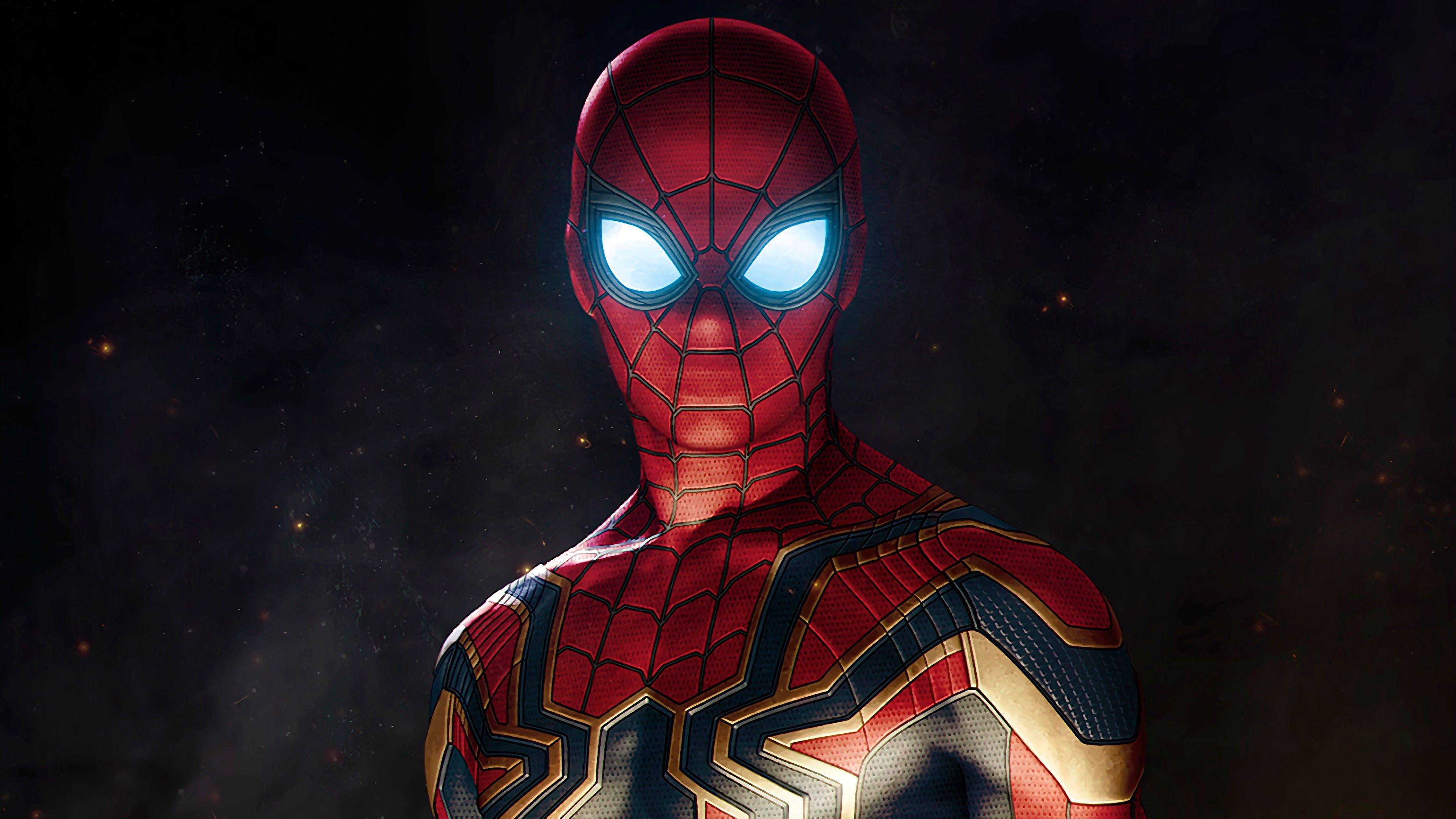 Spider Man in Avengers Infinity War 4K Wallpaper