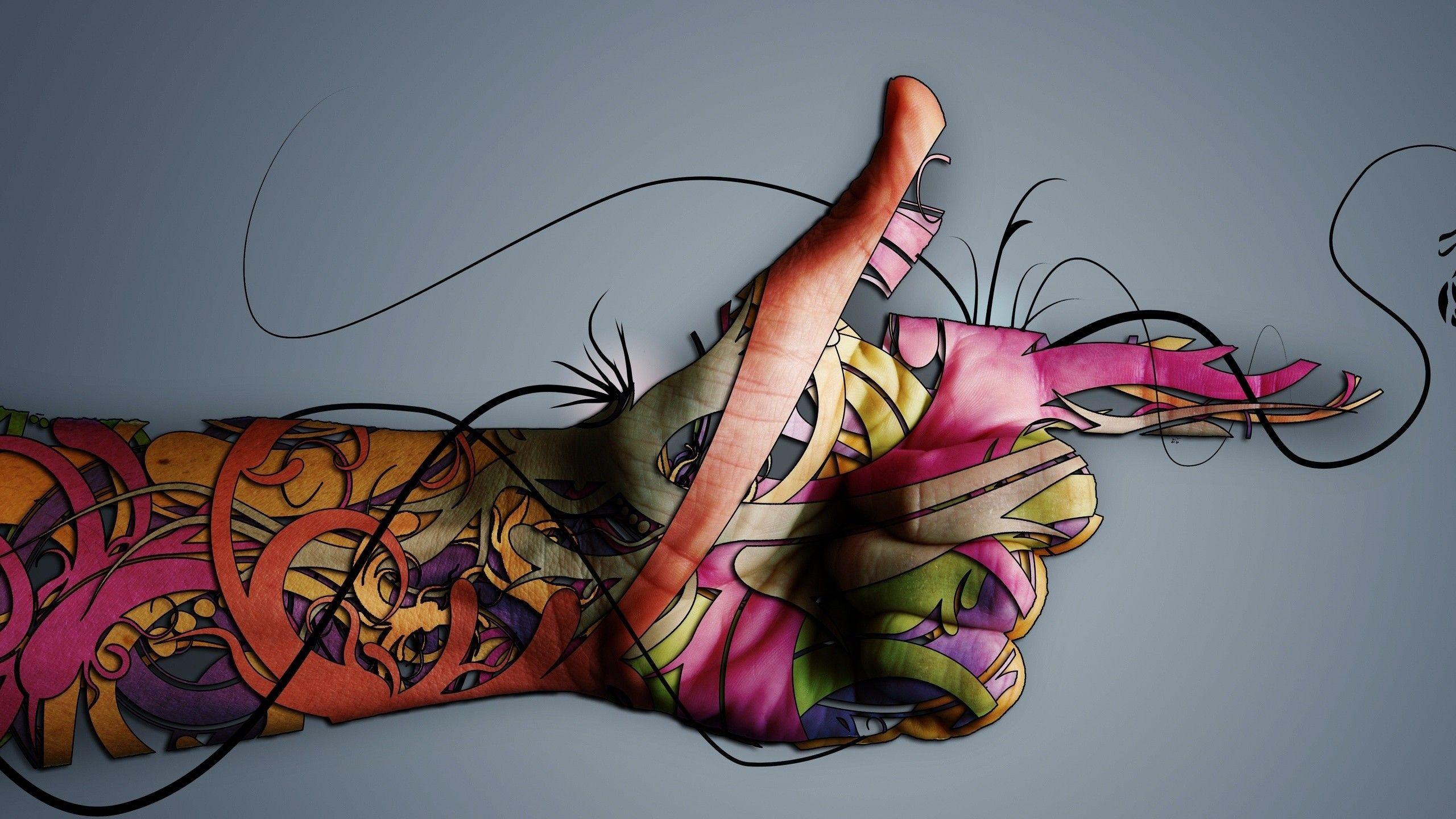 Hands artwork colors graphic wallpapers