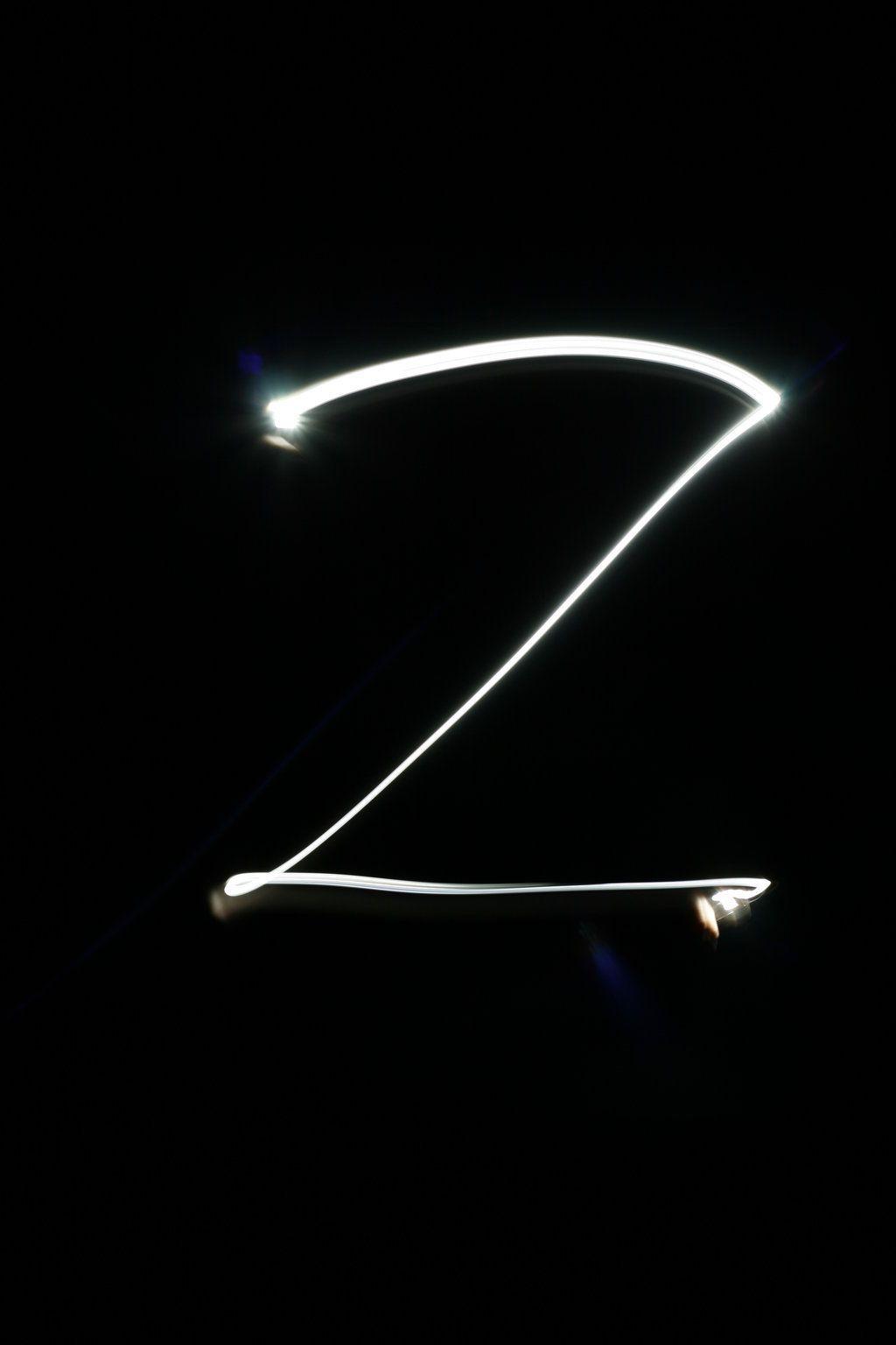 Light Alphabet Z By Random Acts Stock