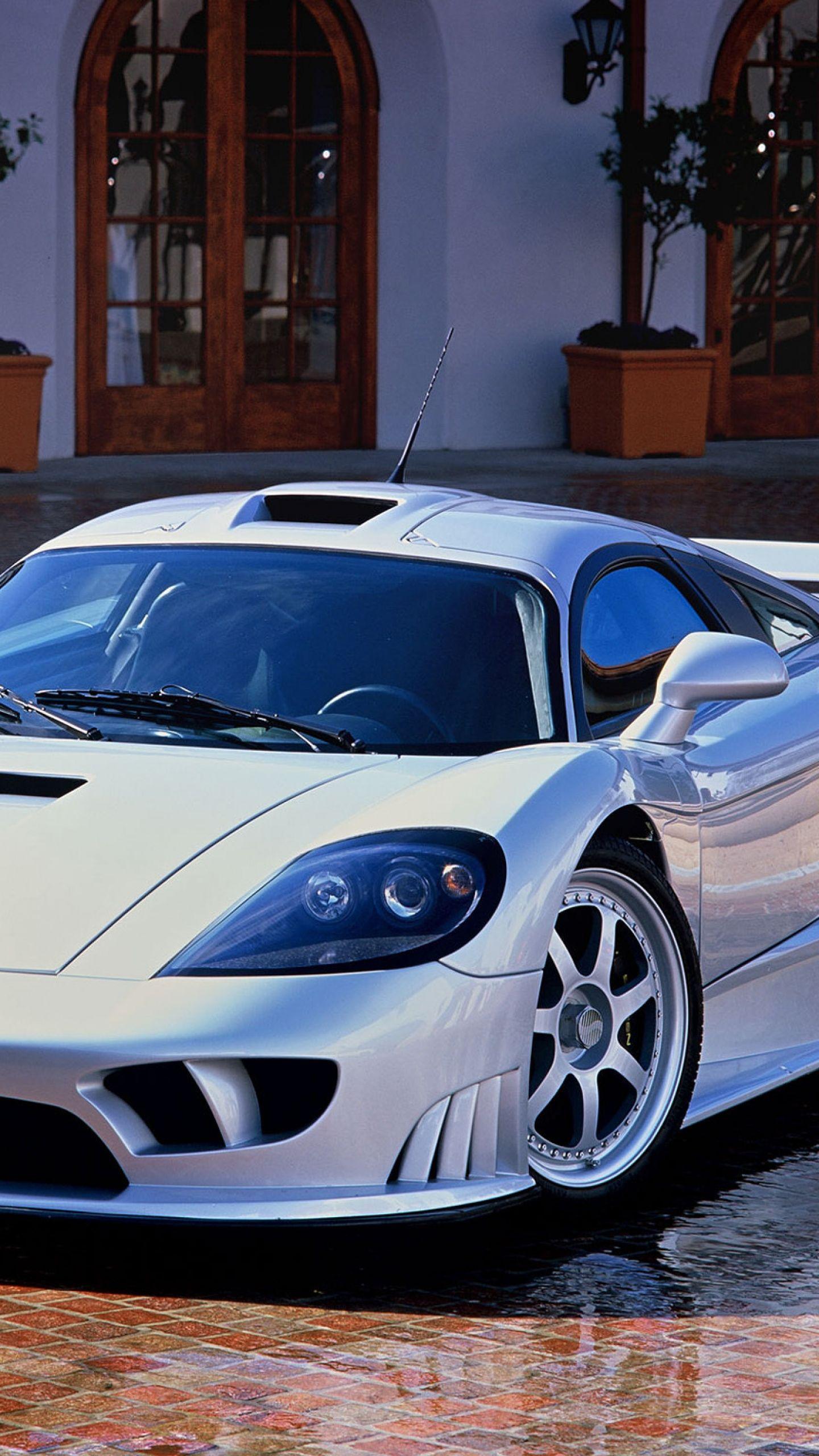 Download Wallpaper 1440x2560 Saleen, S Front view, White QHD