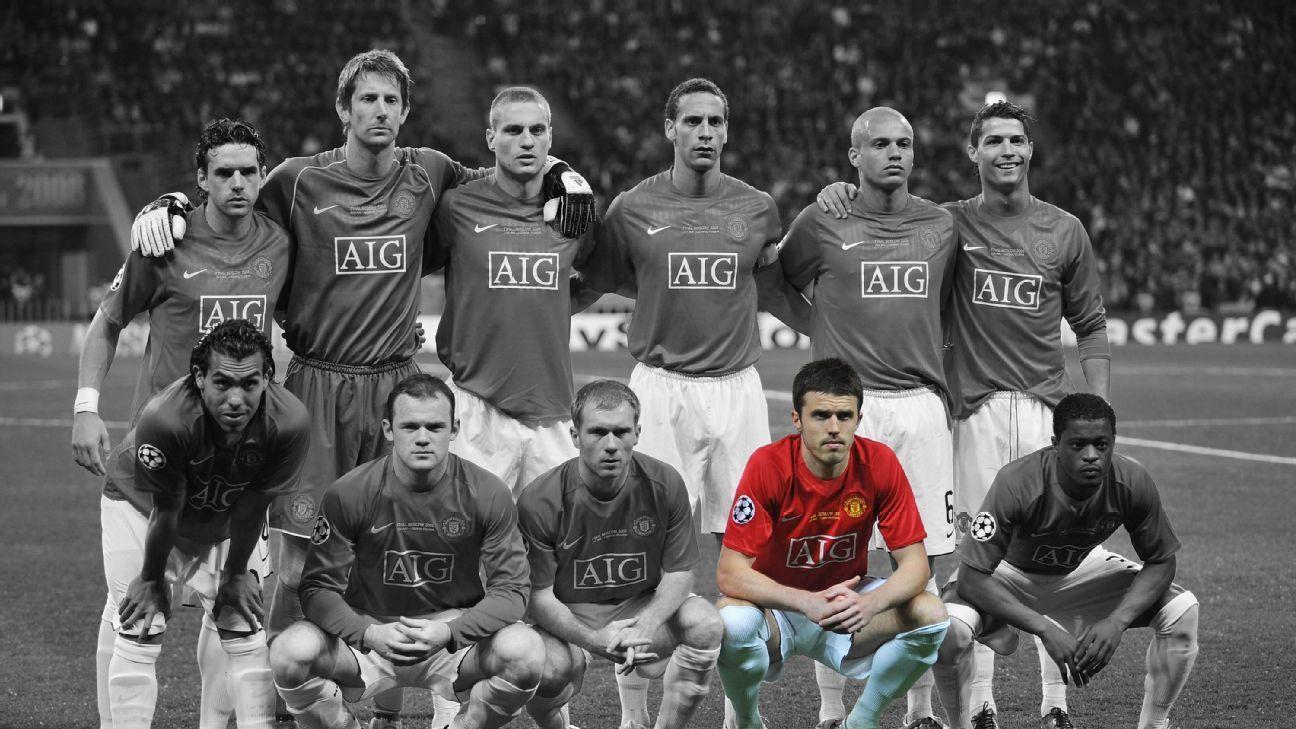 Michael Carrick the final holdover from Man United's 2008 UCL