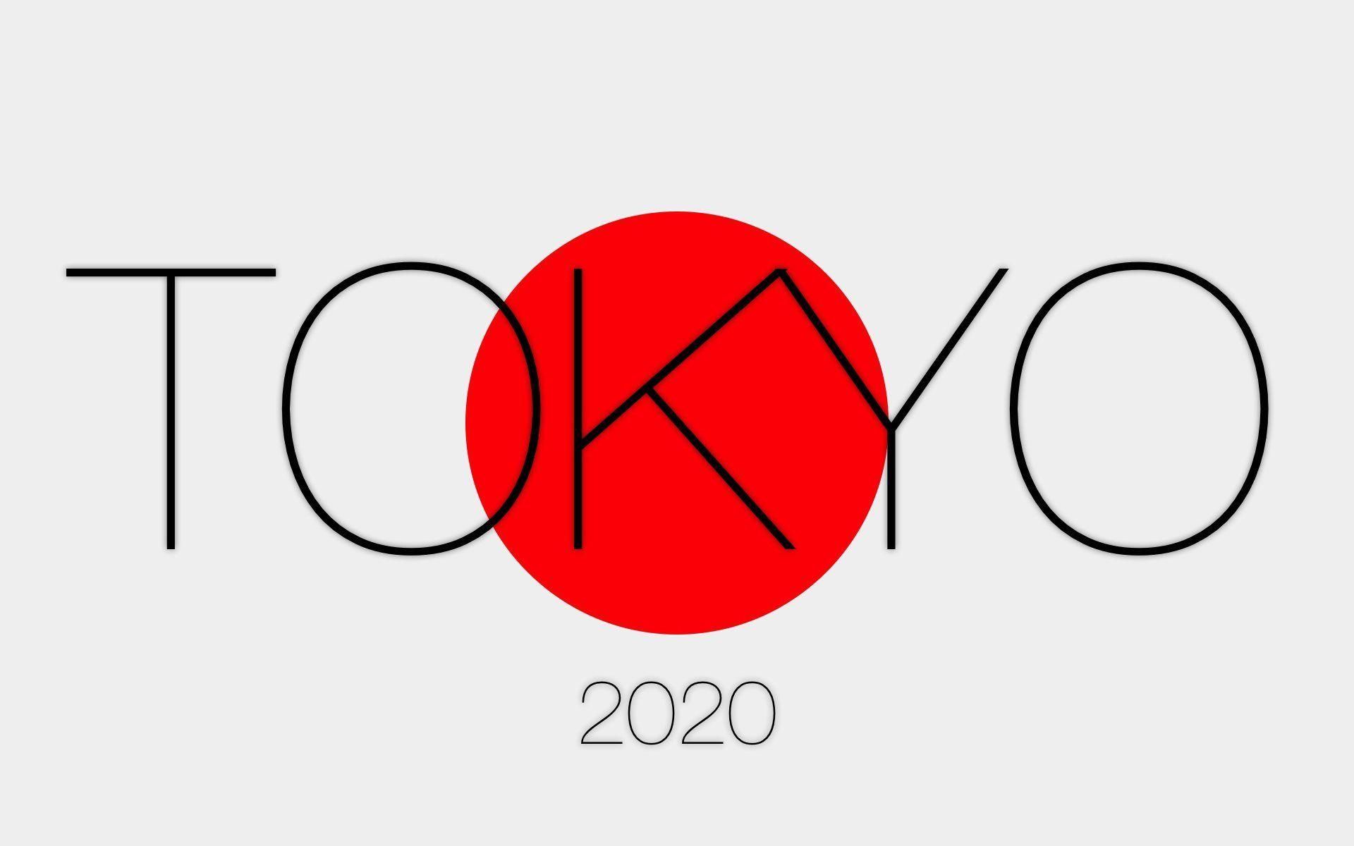 Download wallpaper Tokyo logo, Japanese flag, 2020