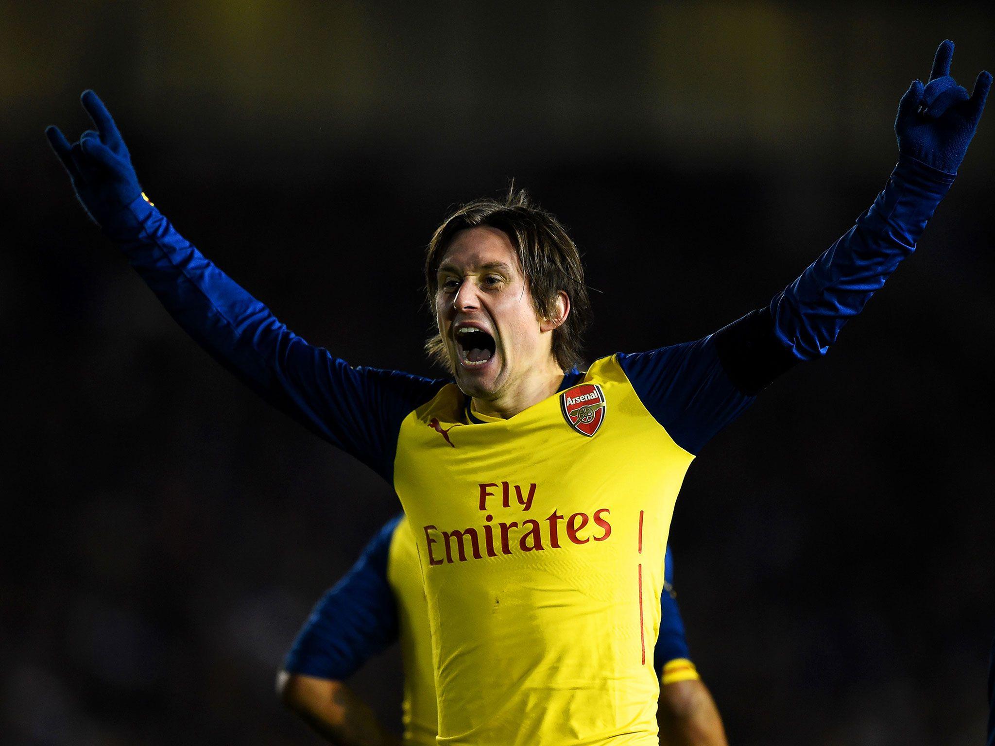 Emotional: Tomas Rosicky sends a final message to the Arsenal fans