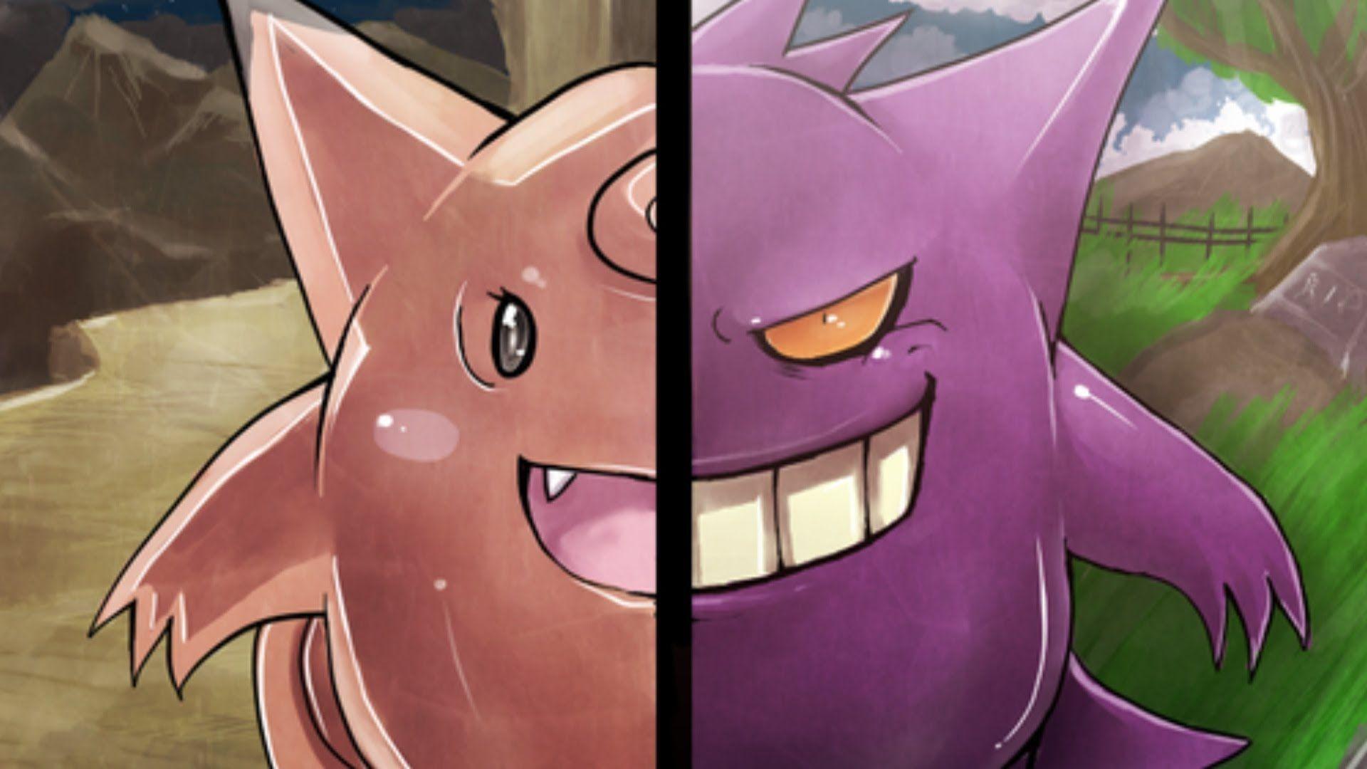 Gengar And Clefable Wallpaper
