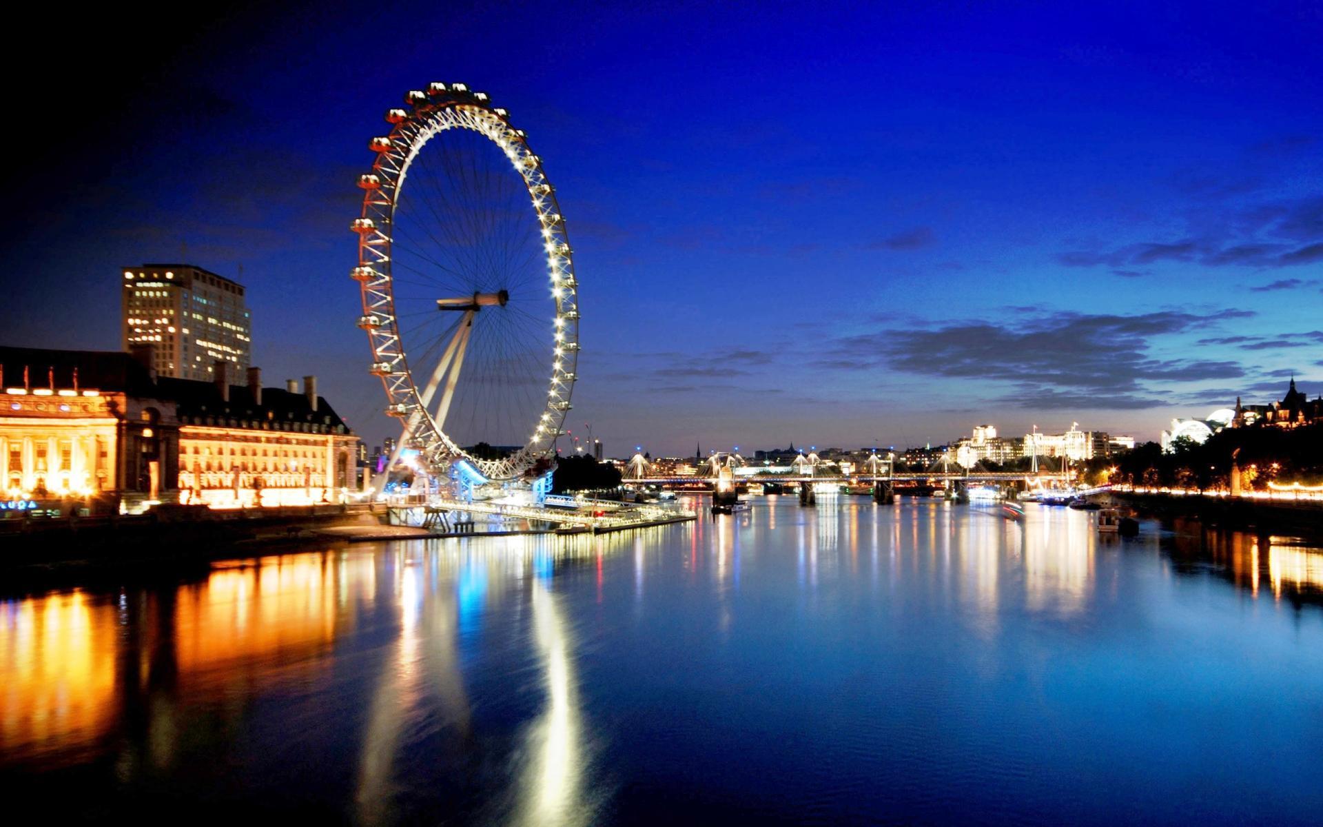 London Eye Ferris Wheel Wallpaper