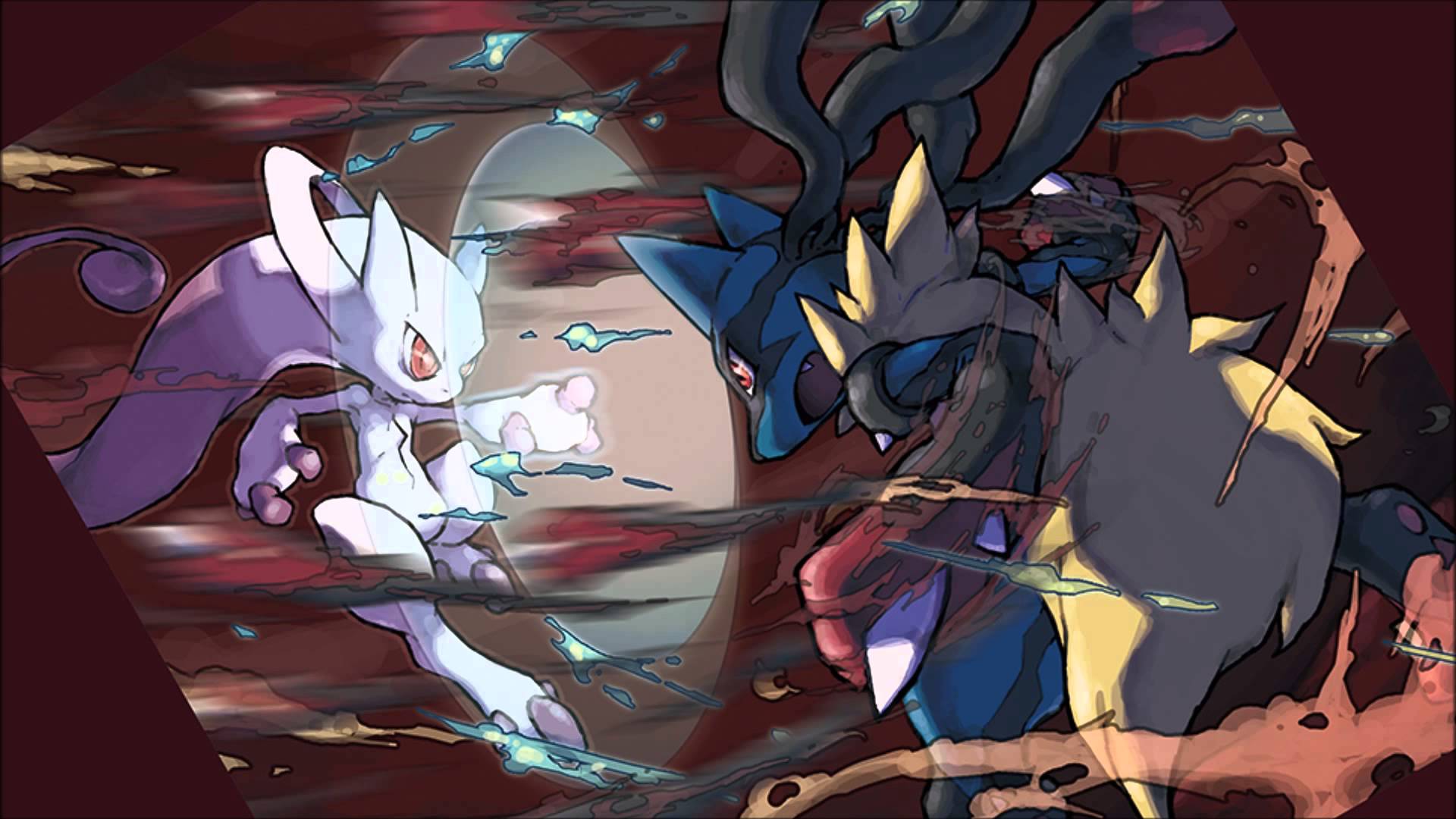 Pokemon Mega Mewtwo Y Vs. Mega Lucario