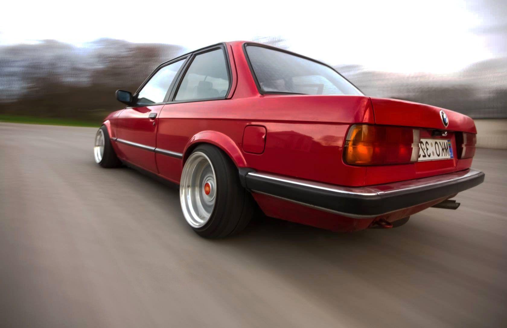Old Car Muscle Cars Sports Drift Lighter Bmw E30 Red Car