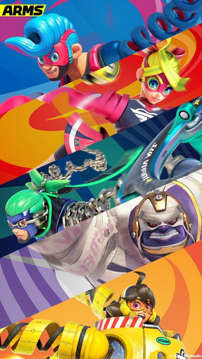 Nintendo Switch - 「NA」 #ARMS wallpaper were added to