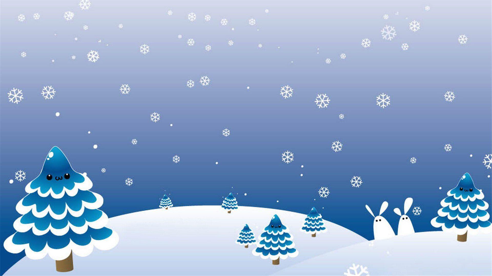 Winter Cartoon Wallpapers - Wallpaper Cave