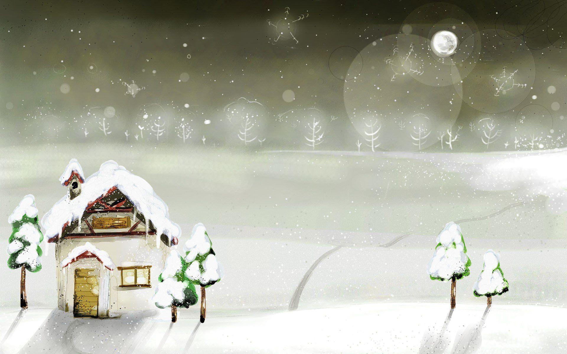 Winter Cartoon Wallpapers - Wallpaper Cave
