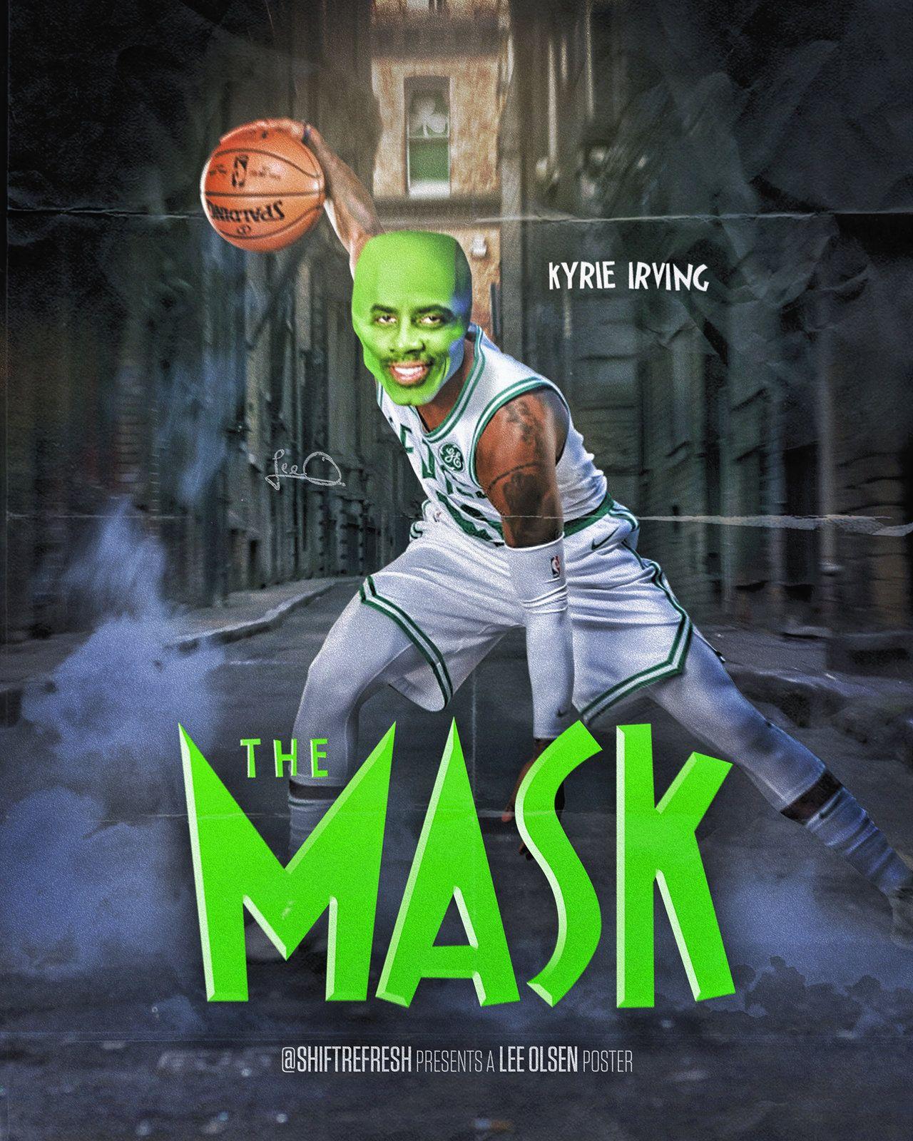 Kyrie Irving THE MASK NBA Poster/Wallpapers by skythlee
