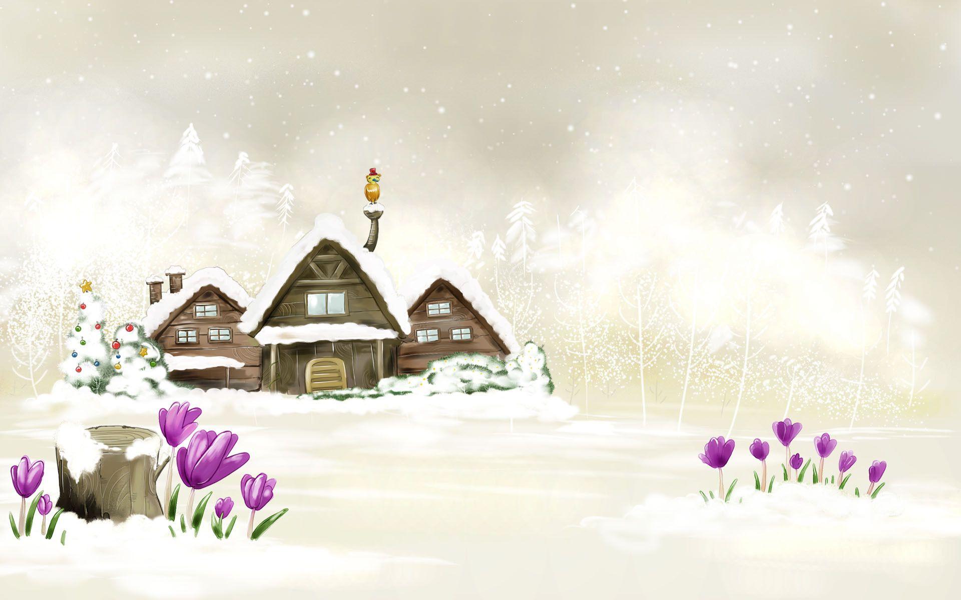 Cartoon Christmas HD Wallpaper