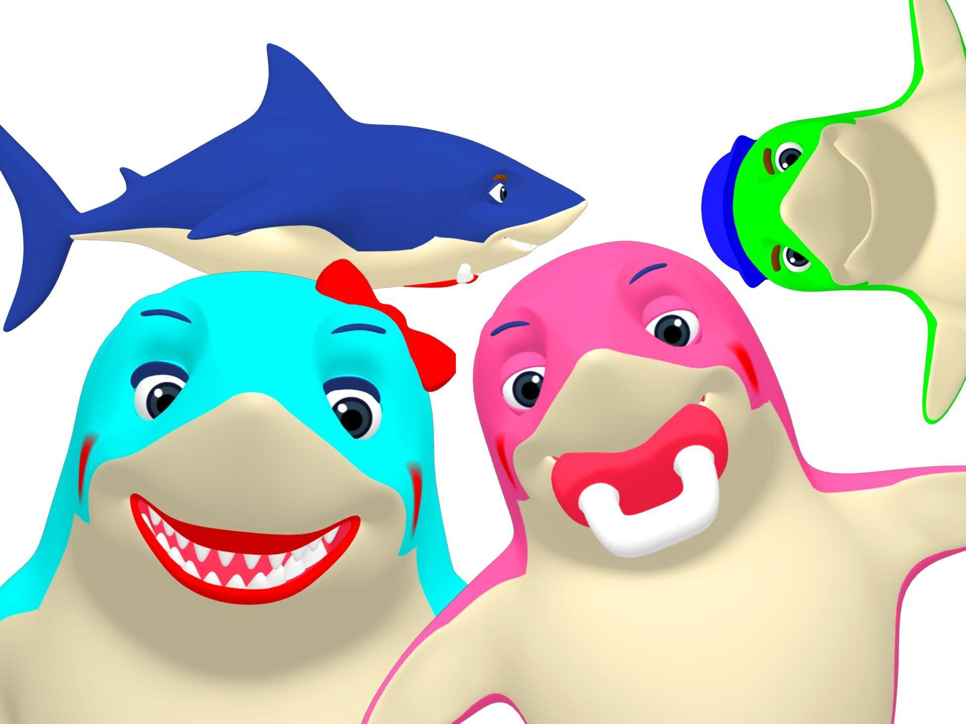 Shark Week 3D Sharks & More. Learn Sea Animals, Colors, Daddy +