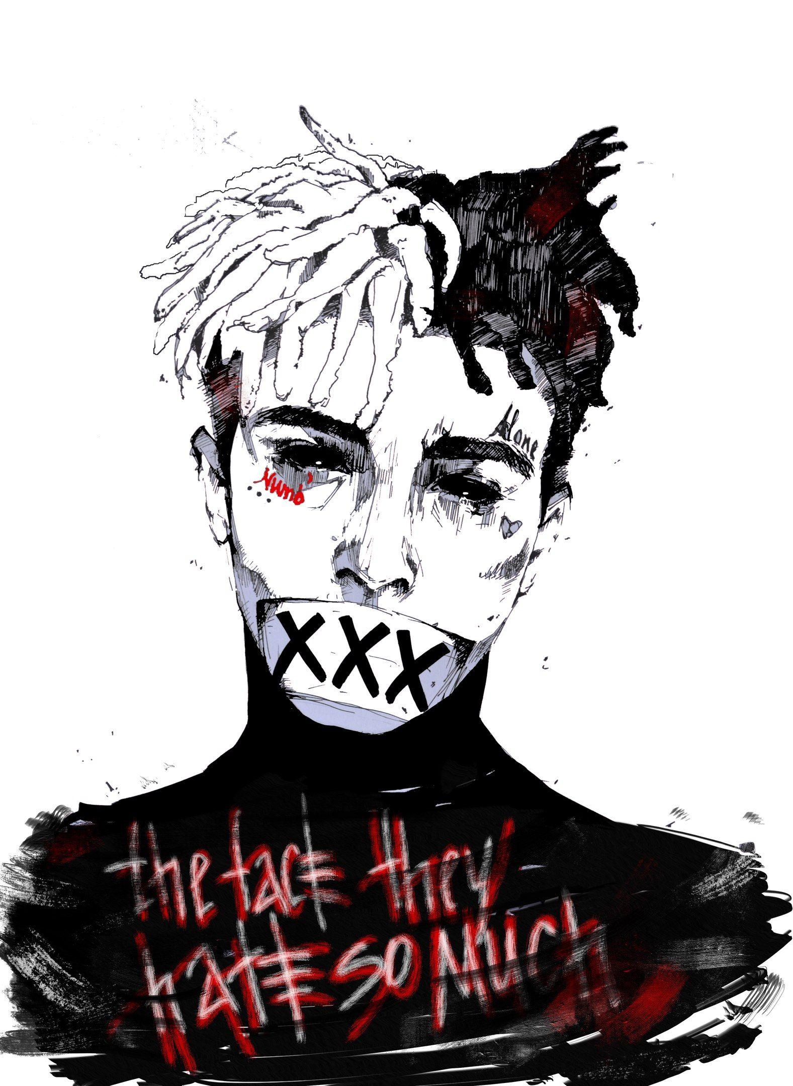 XXXTENTACION #Arts this have own style, sharp but cool. Art