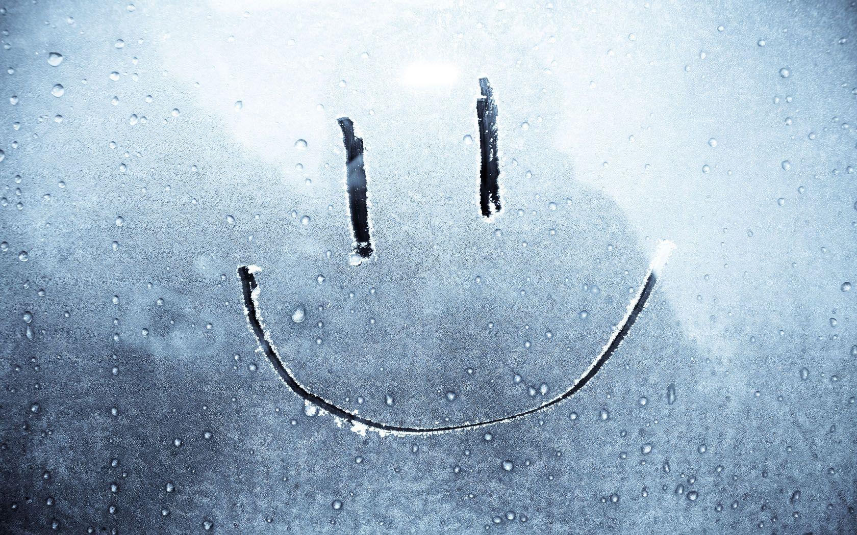 Wallpaper Smile, Drawing on glass, Happiness HD, Picture, Image