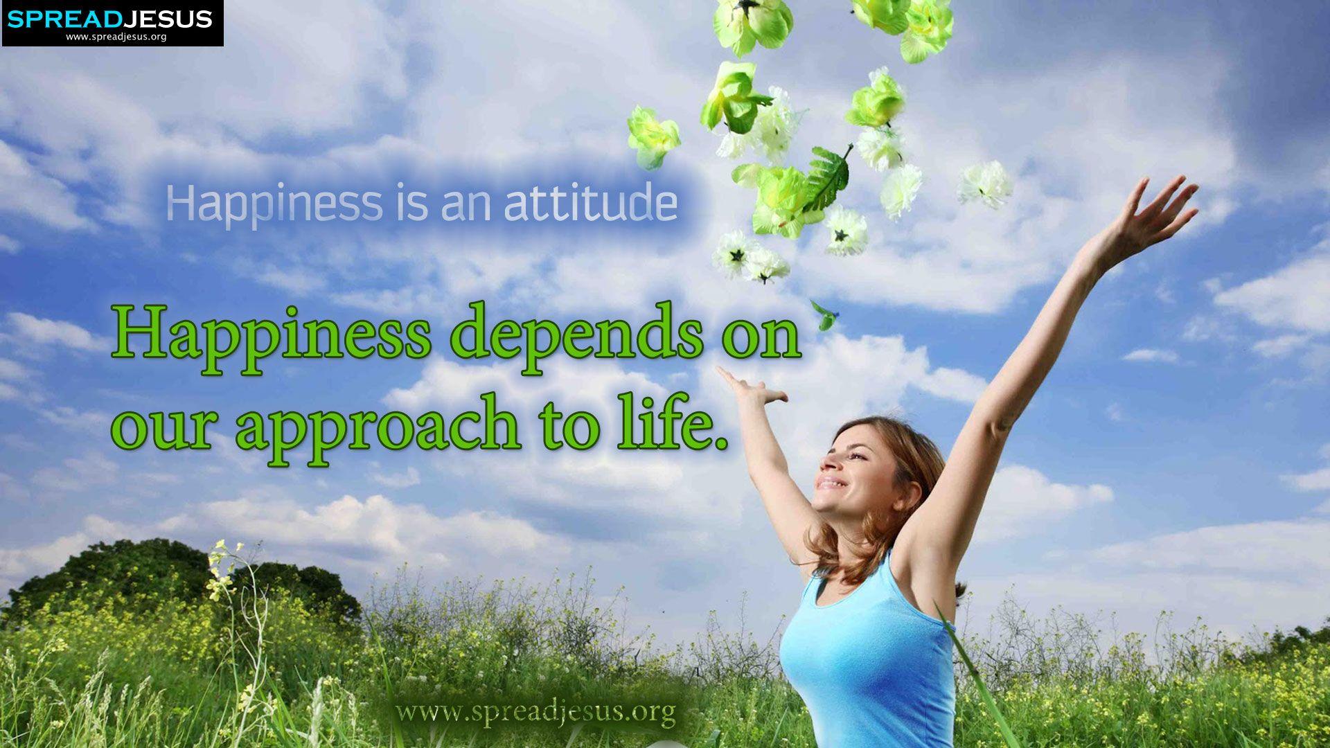 Happiness Is An Attitude HD Wallpaper