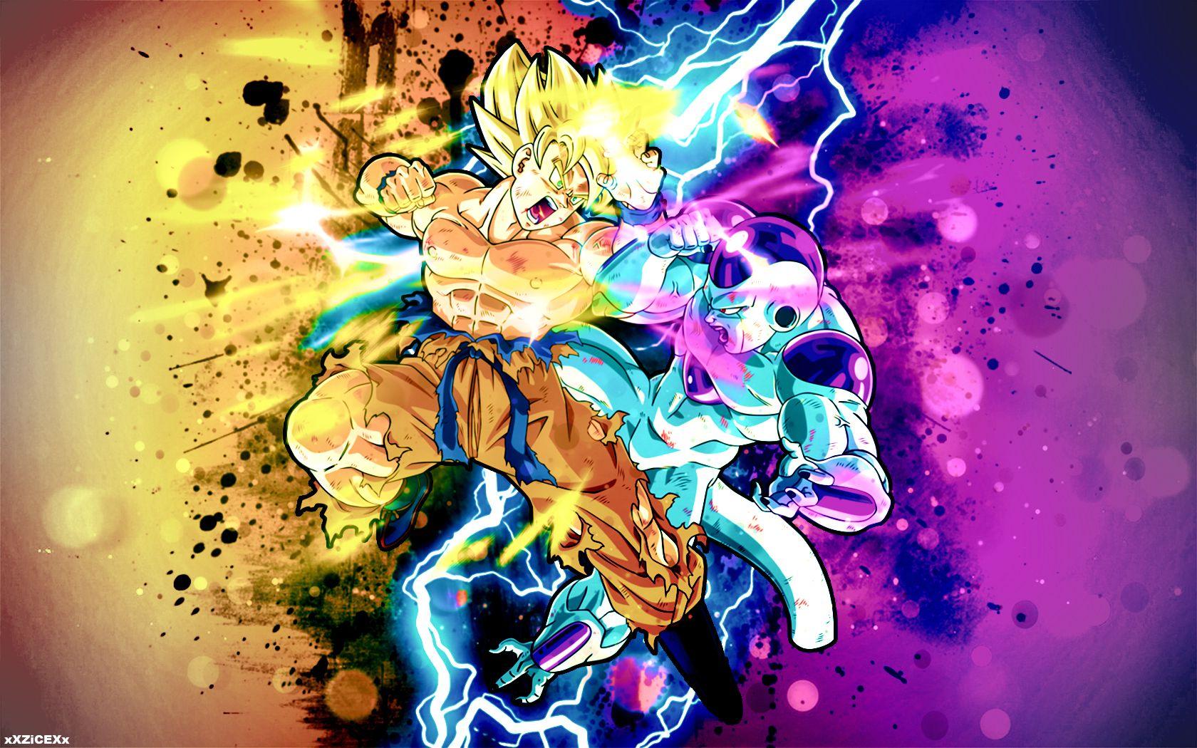 SSJ Goku vs Frieza Wallpapers by xXZiCEXx.